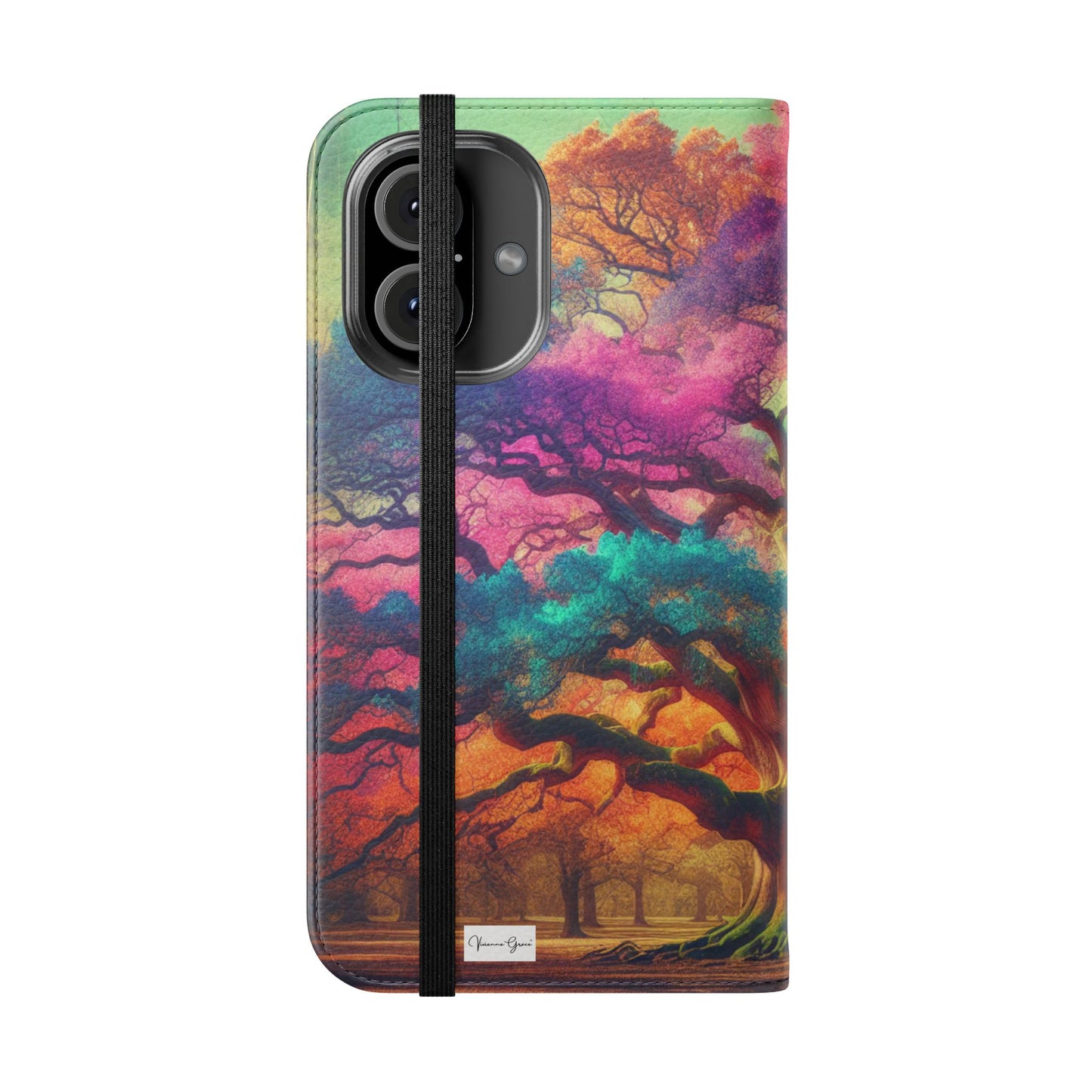 IPhone - Flip Case - COLORFUL OAK - Vivienne Grace