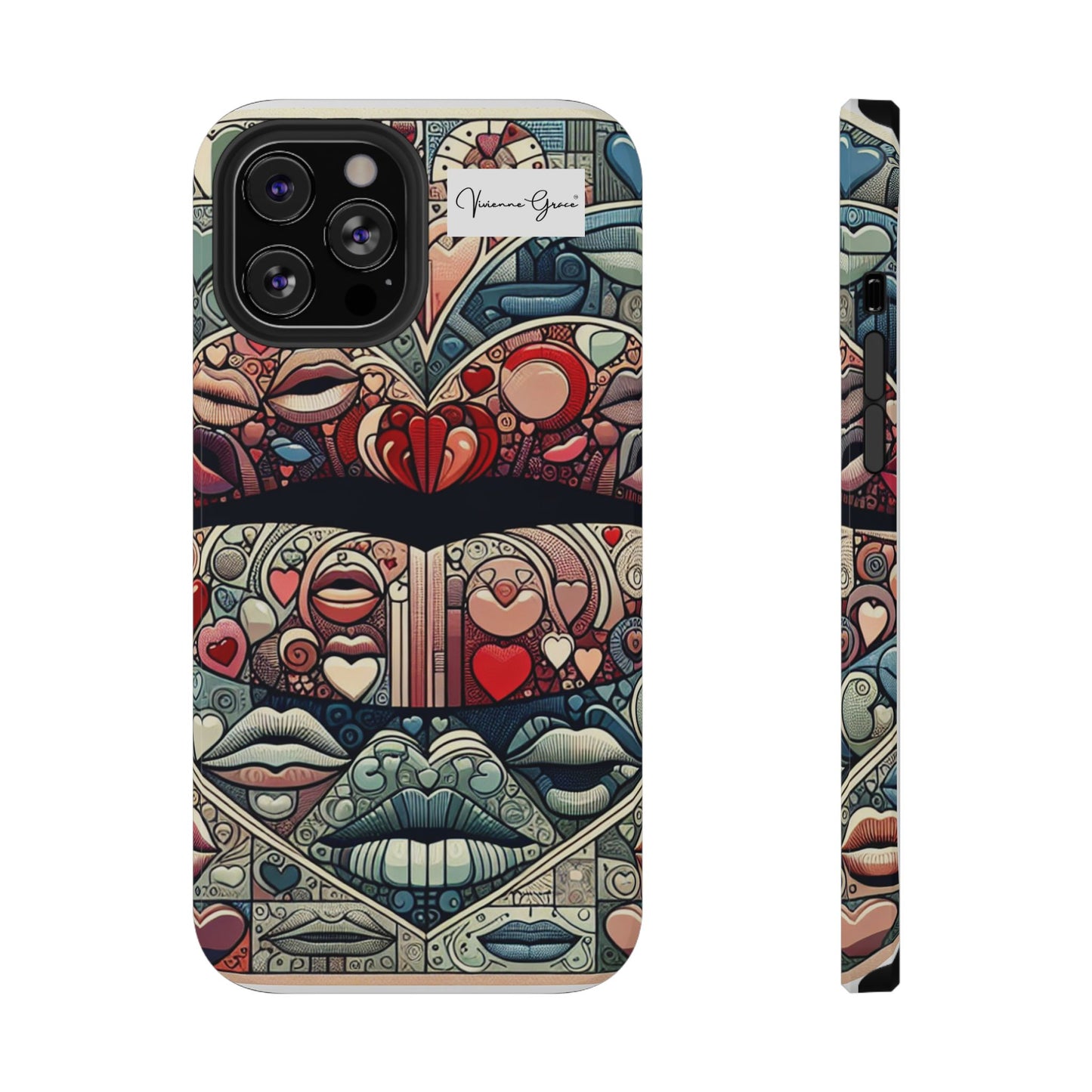 IPhone - Impact-Resistant Cases - BLUE LIPS - Vivienne Grace