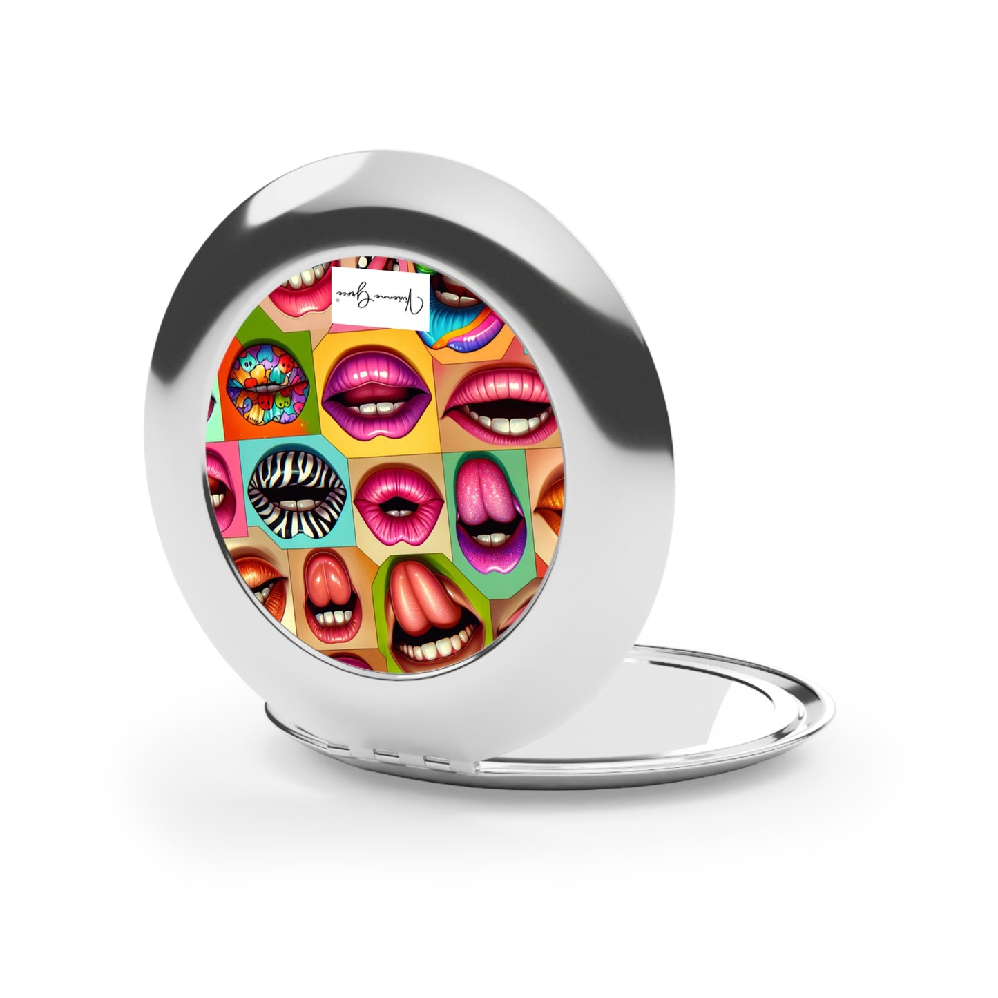 Compact Travel Mirror - LIPS - Vivienne Grace