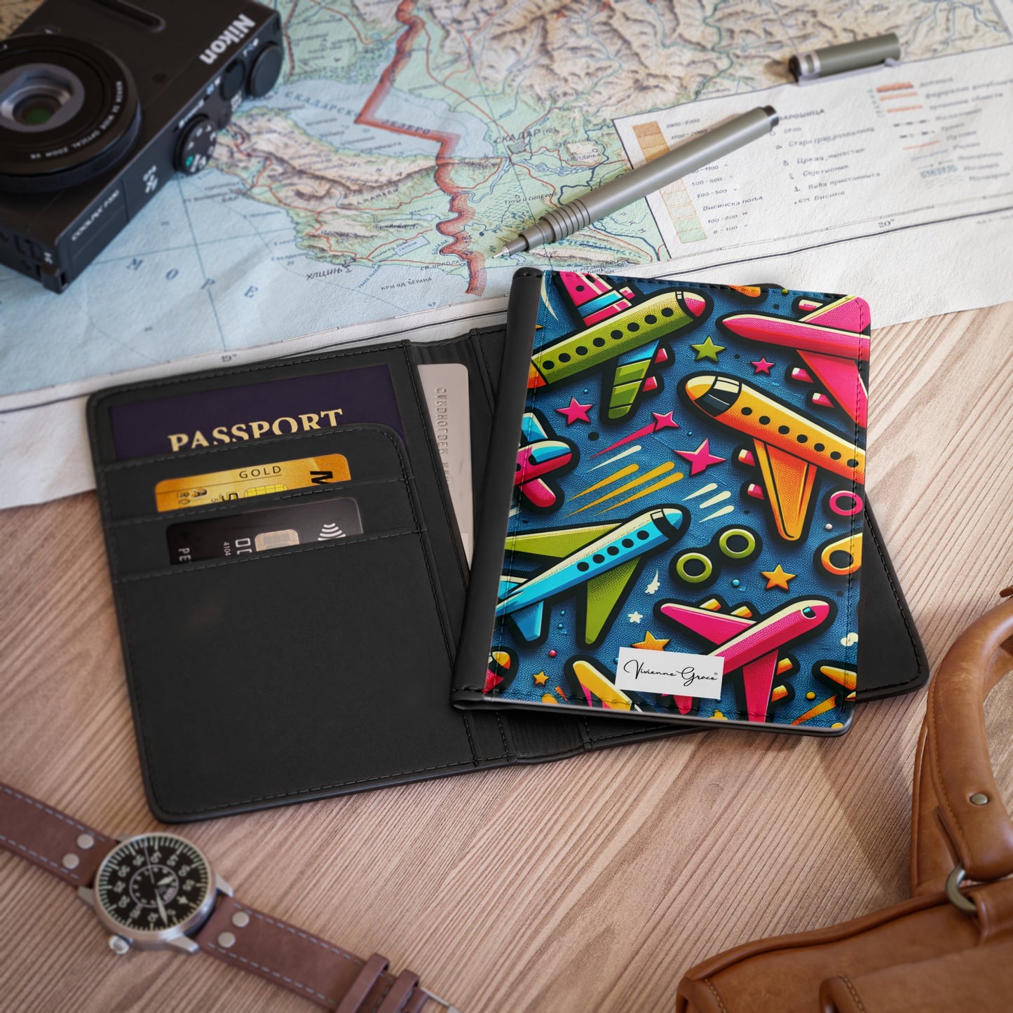 Passport Cover - AIRPLANES - Vivienne Grace
