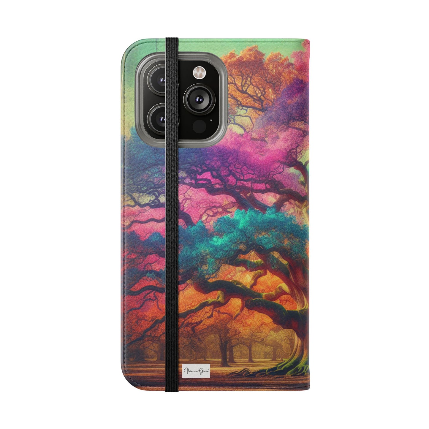IPhone - Flip Case - COLORFUL OAK - Vivienne Grace