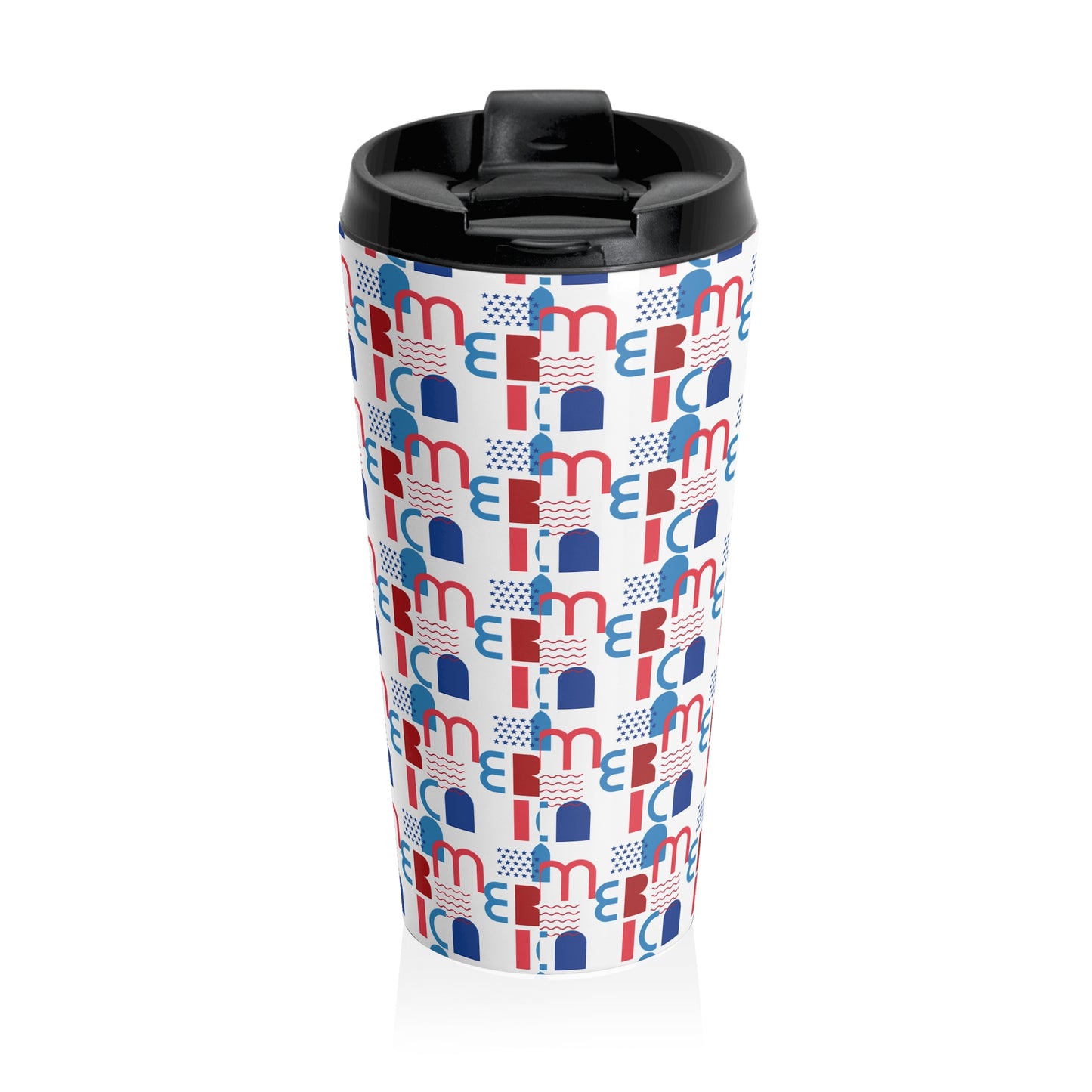 Stainless Steel Travel Mug - AMERICA - Vivienne Grace