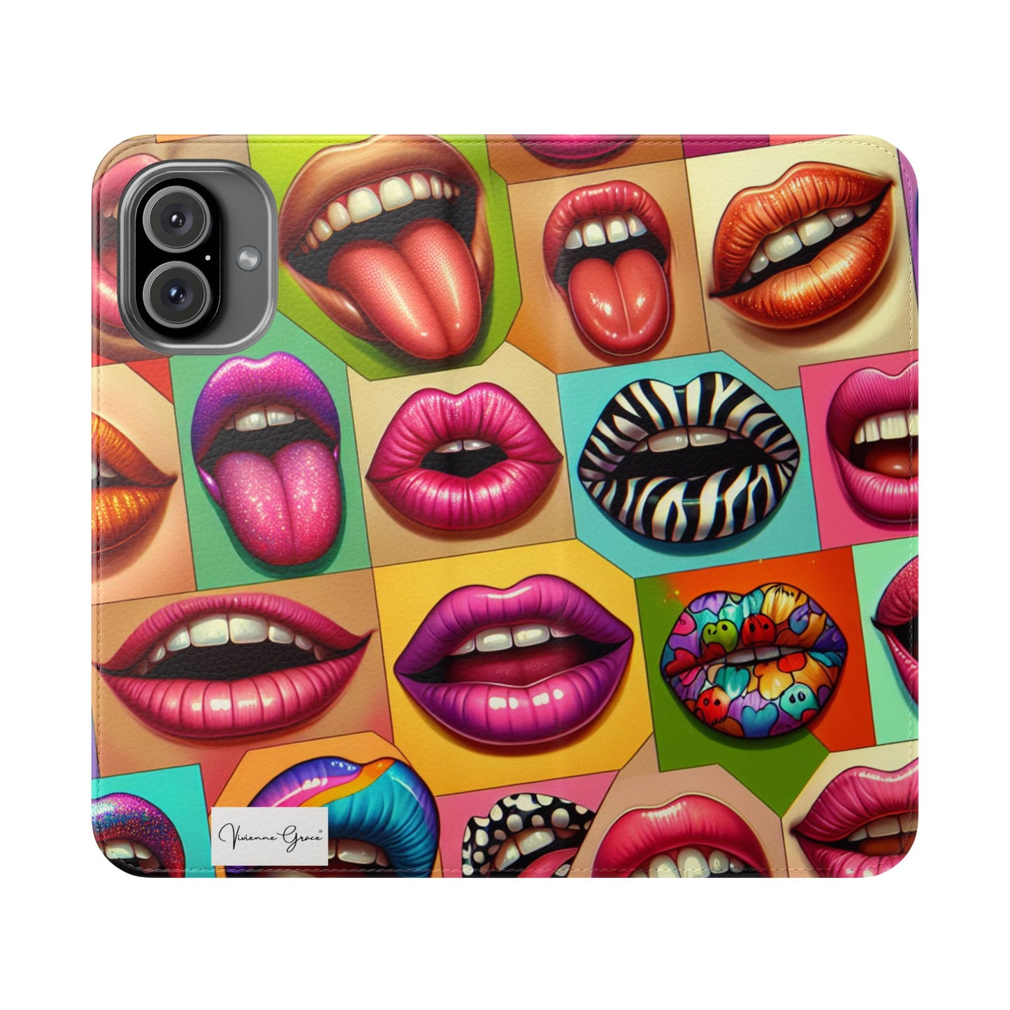 IPhone - Flip Case - LIPS - Vivienne Grace