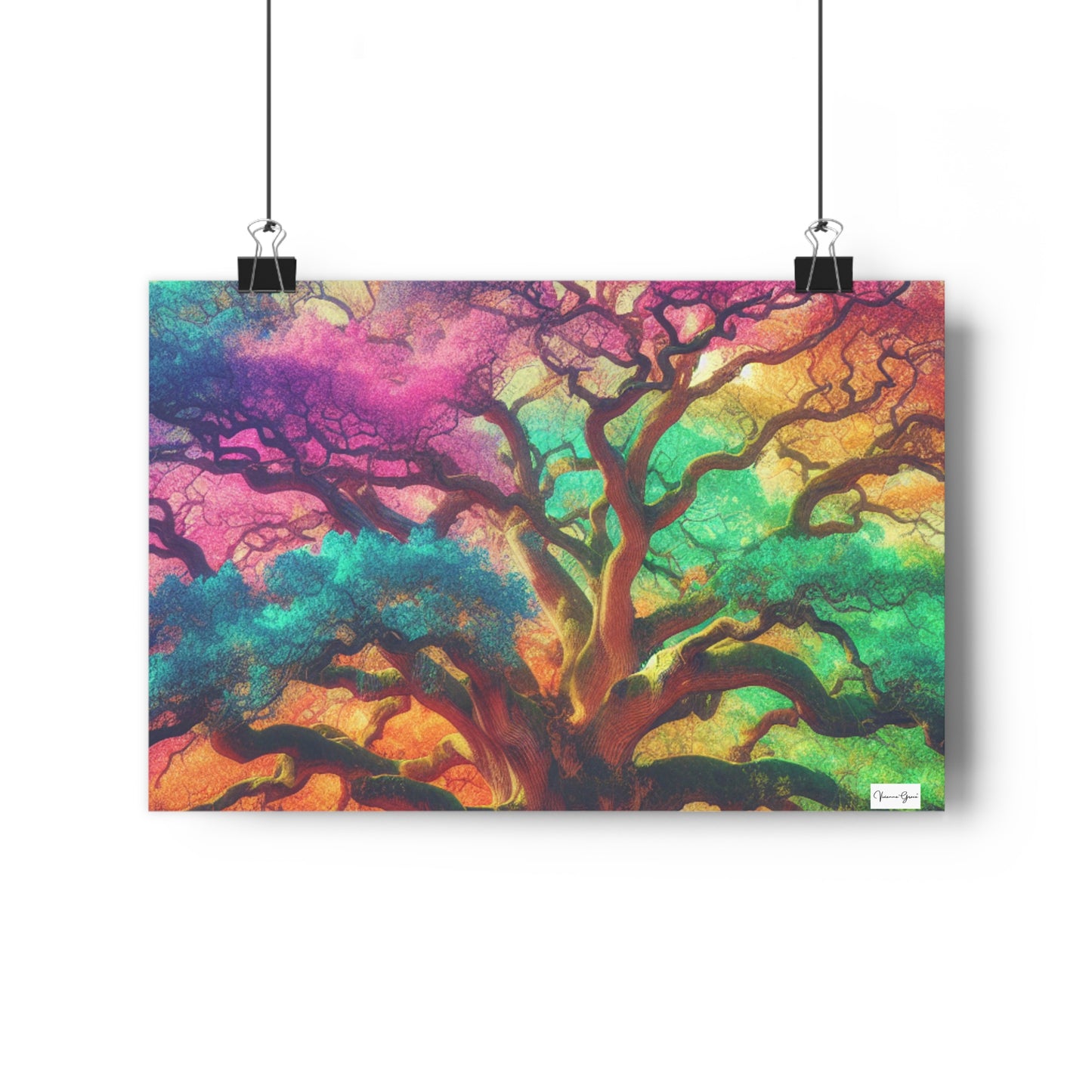 Giclée Art Print - Colorful Oak - Vivienne Grace