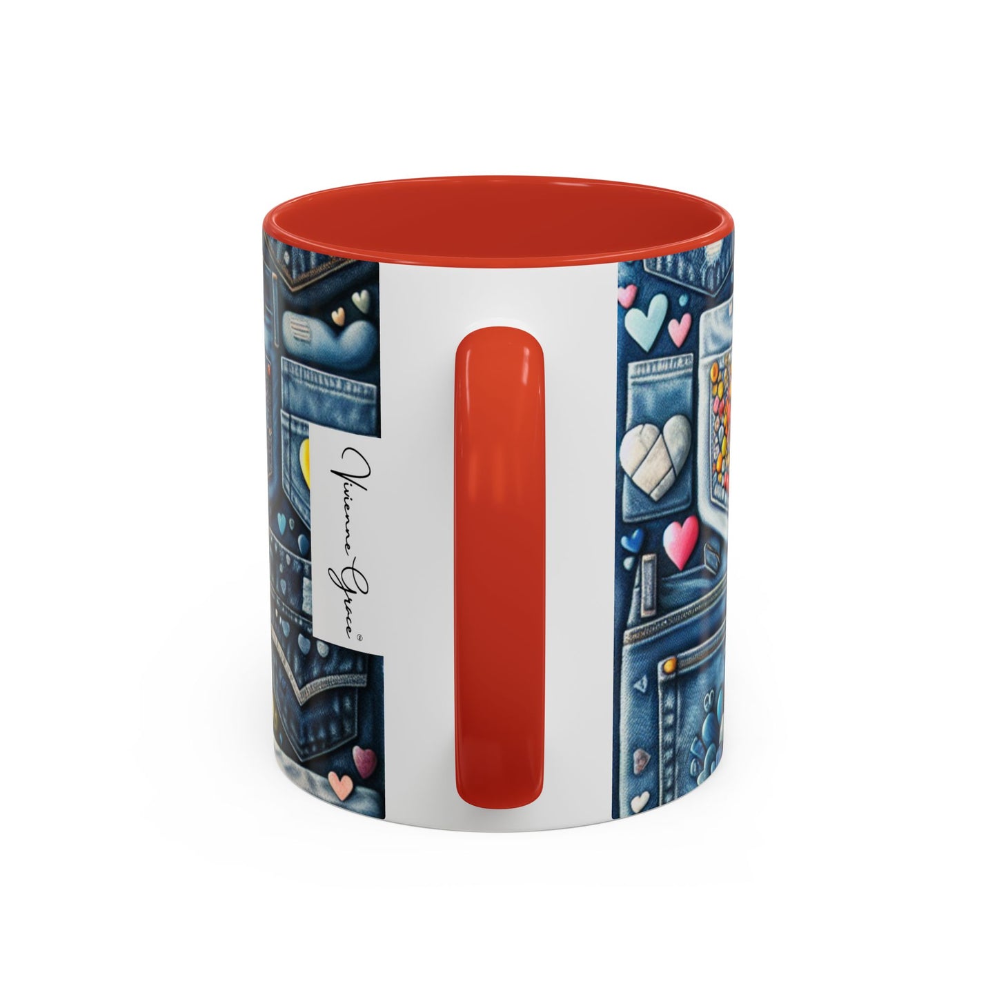 Accent Coffee Mug - BLUE JEANS - Vivienne Grace