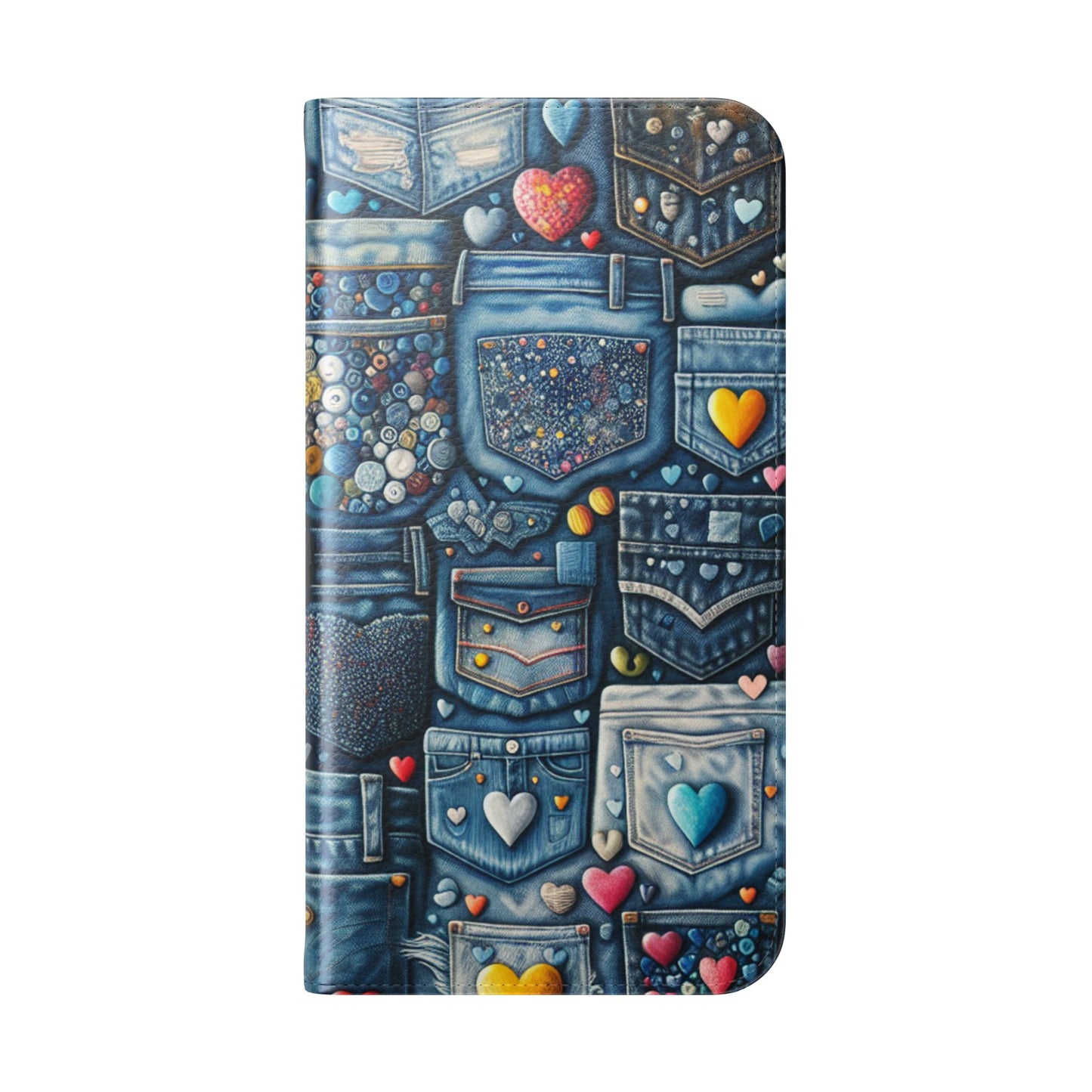 IPhone - Flip Case - BLUE JEANS - Vivienne Grace