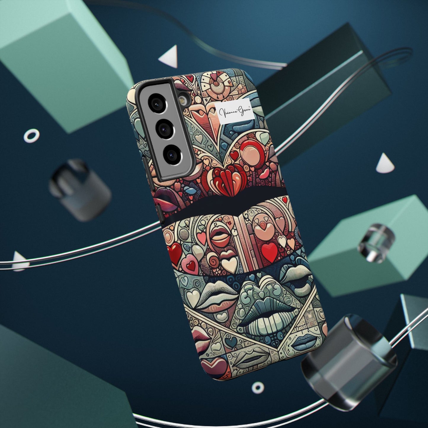 Samsung Galaxy - Impact-Resistant Case - BLUE LIPS - Vivienne Grace