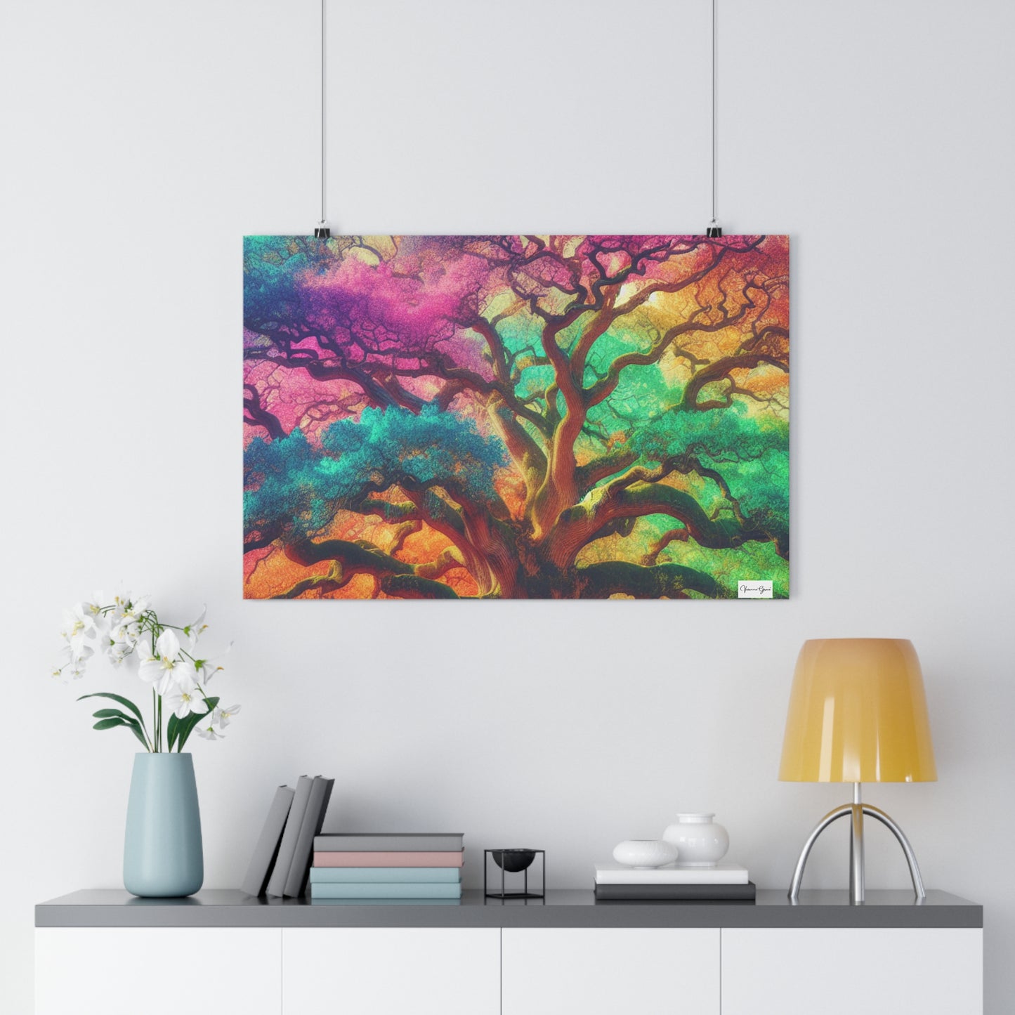 Giclée Art Print - Colorful Oak - Vivienne Grace