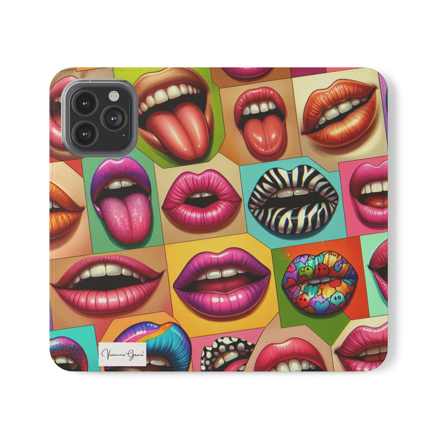 IPhone - Flip Case - LIPS - Vivienne Grace