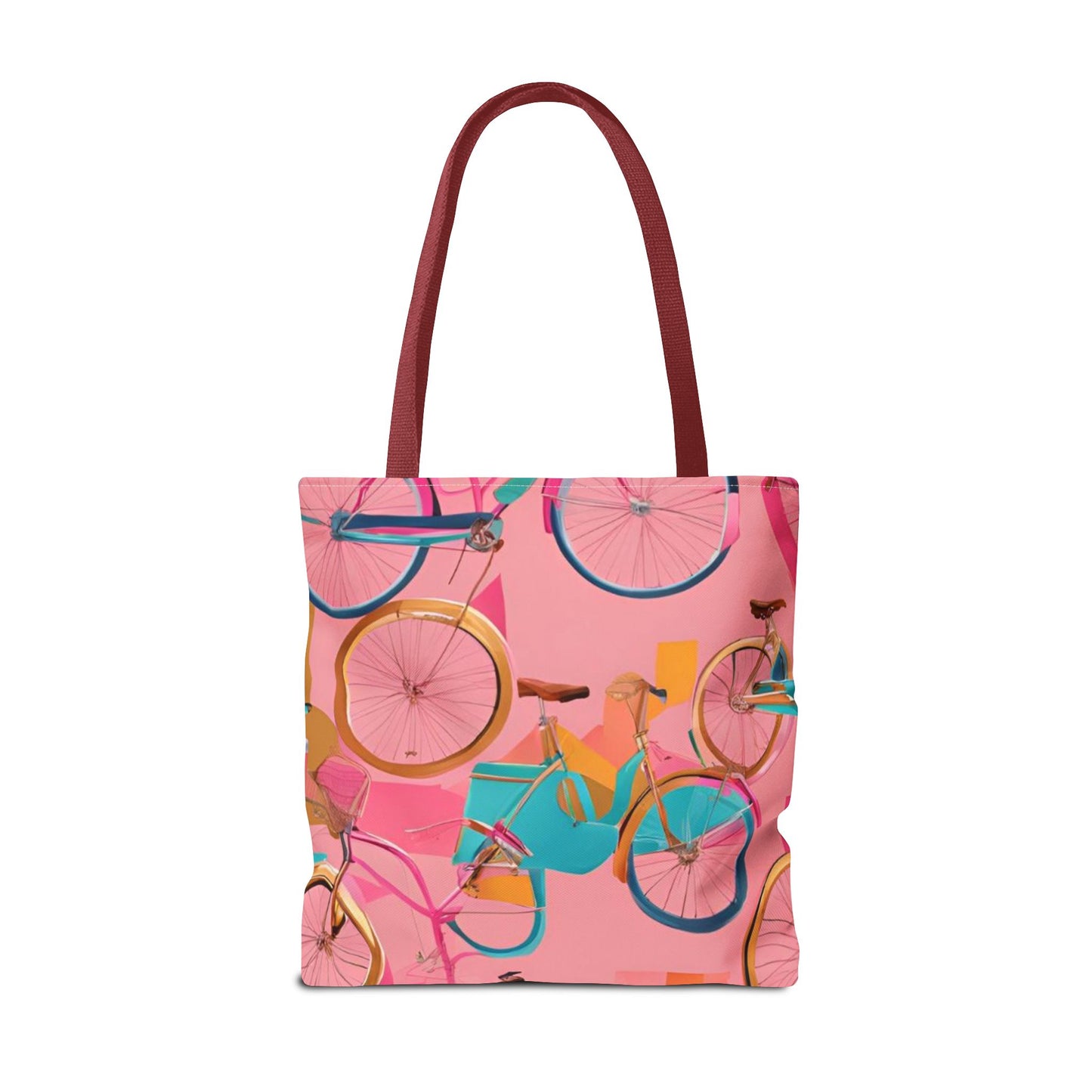 Tote Bag - Pink/Gold Bicycles - Vivienne Grace
