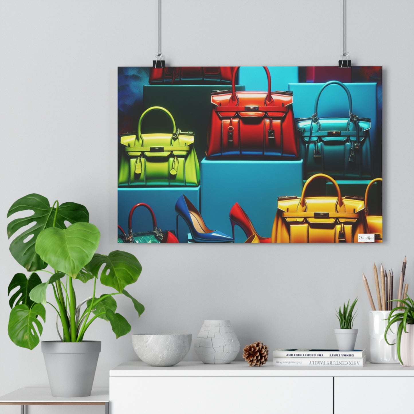 Giclée Art Print - Handbags/Stilettos - Vivienne Grace