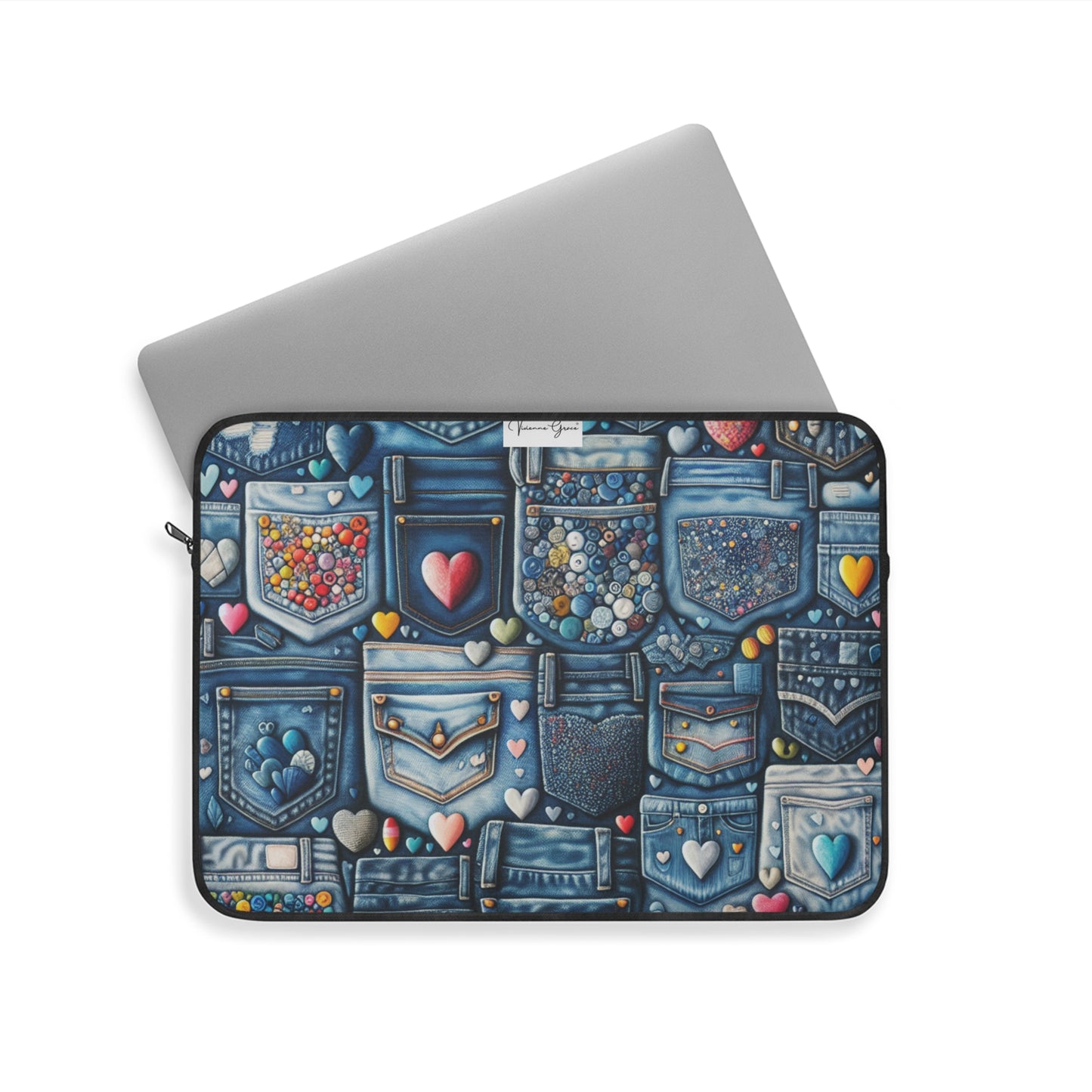 Laptop Sleeve - BLUE JEANS - Vivienne Grace