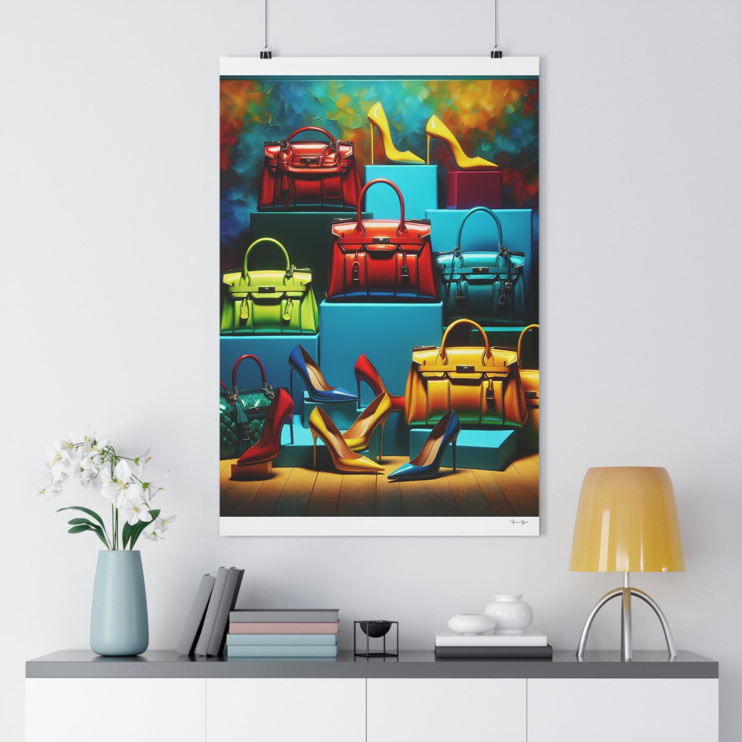 Giclée Art Print - Handbags/Stilettos - Vivienne Grace