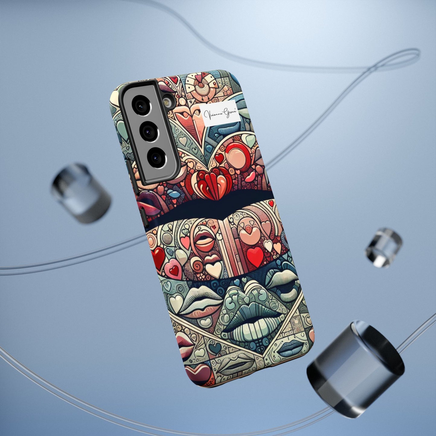 Samsung Galaxy - Impact-Resistant Case - BLUE LIPS - Vivienne Grace
