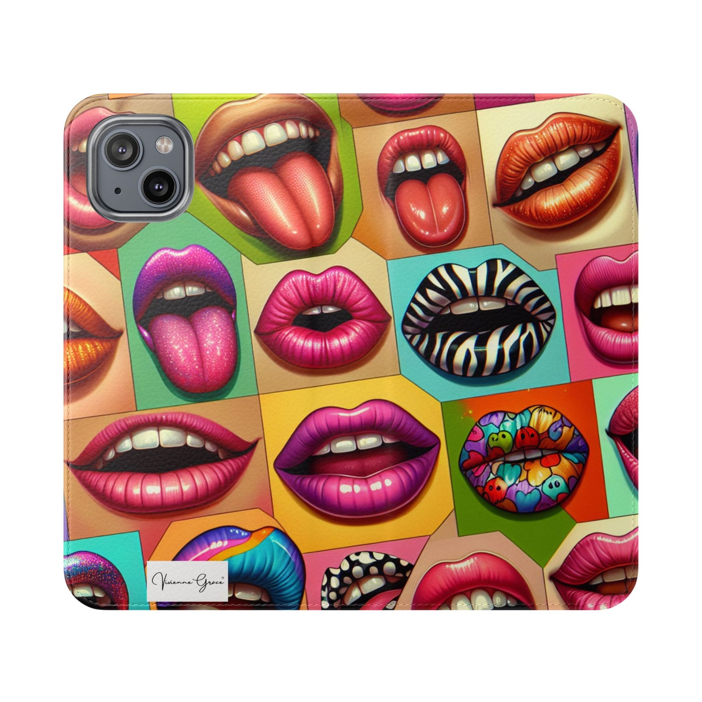 IPhone - Flip Case - LIPS - Vivienne Grace