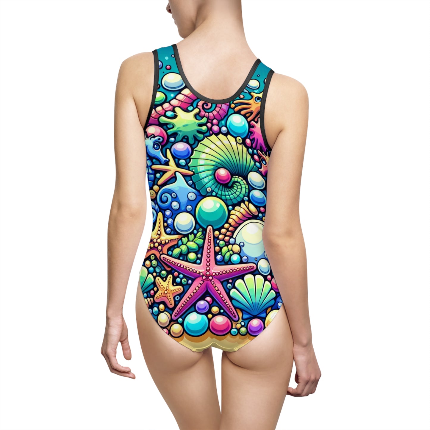 Women's Classic One-Piece Swimsuit - BEACH BAUBLES