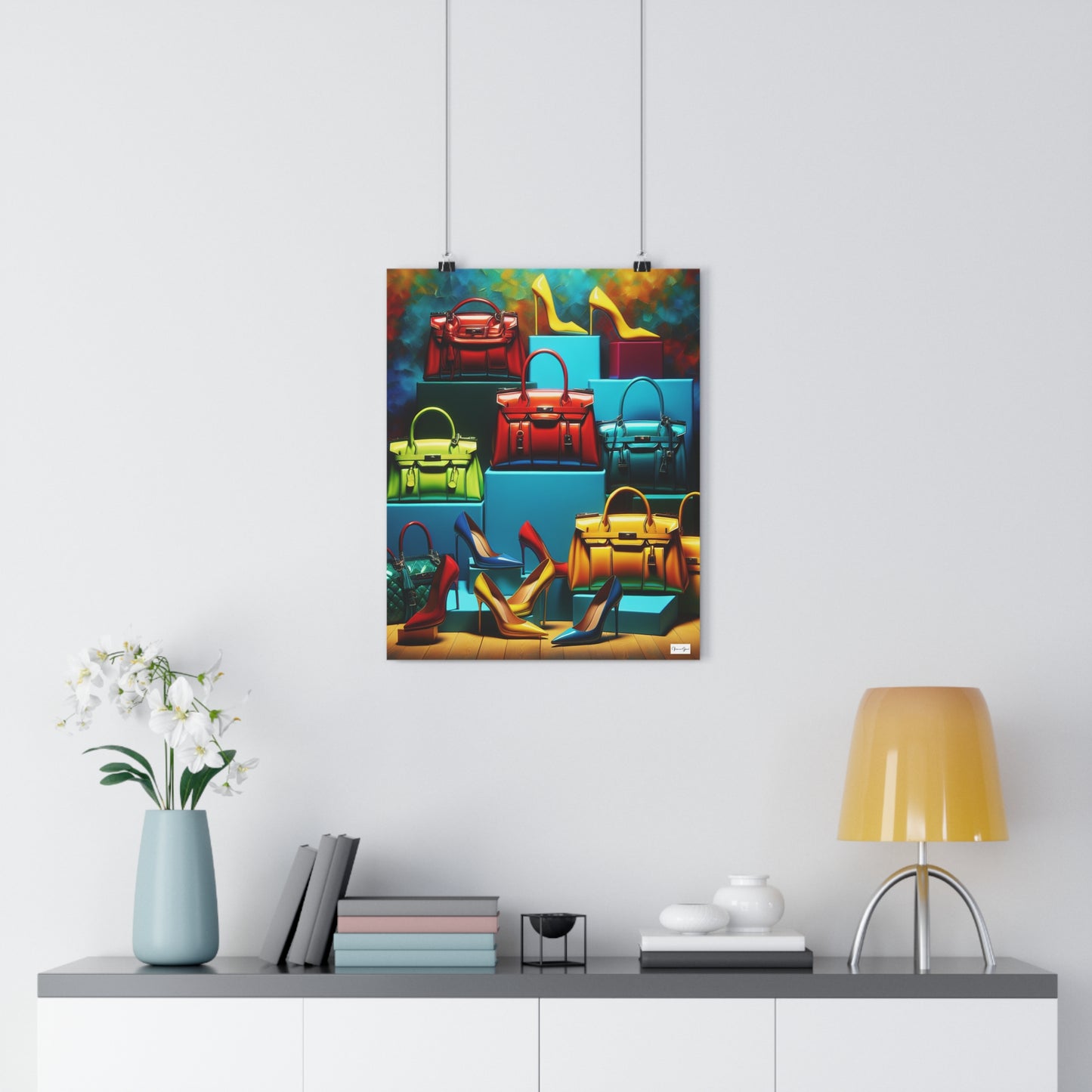 Giclée Art Print - Handbags/Stilettos - Vivienne Grace