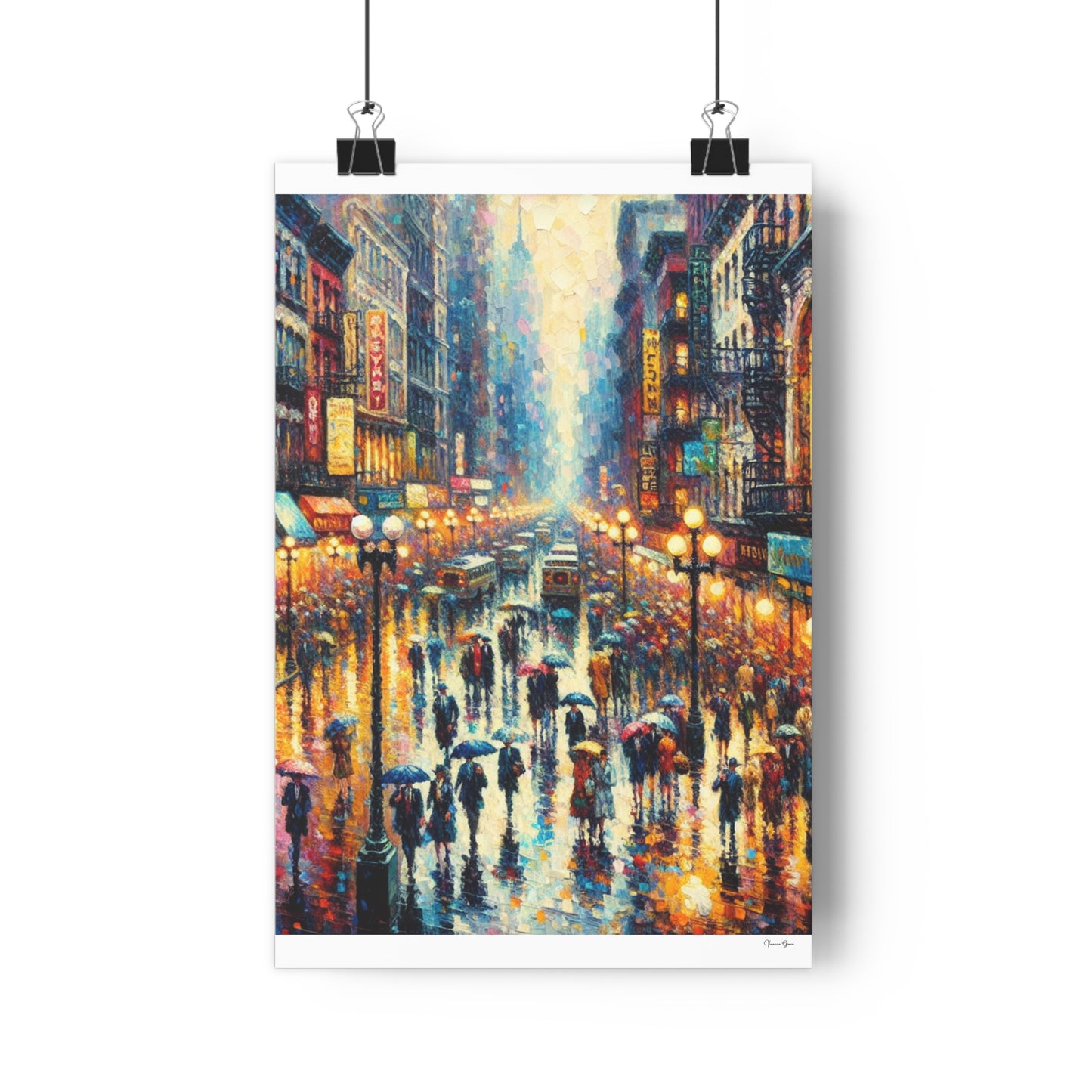 Giclée Art Print - New York Rain - Vivienne Grace
