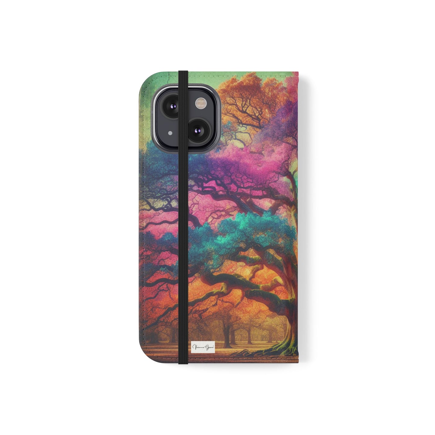 IPhone - Flip Case - COLORFUL OAK - Vivienne Grace