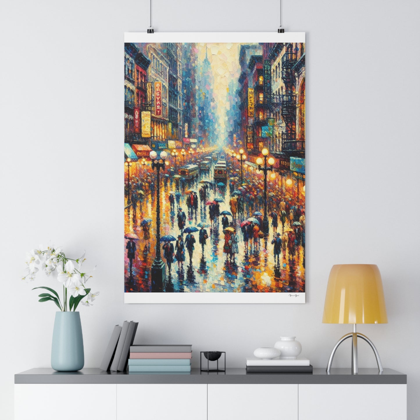 Giclée Art Print - New York Rain - Vivienne Grace