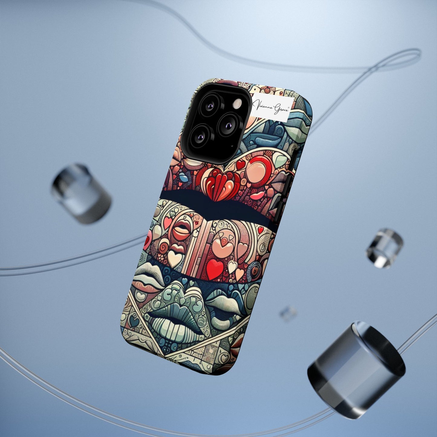 IPhone - Impact-Resistant Cases - BLUE LIPS - Vivienne Grace