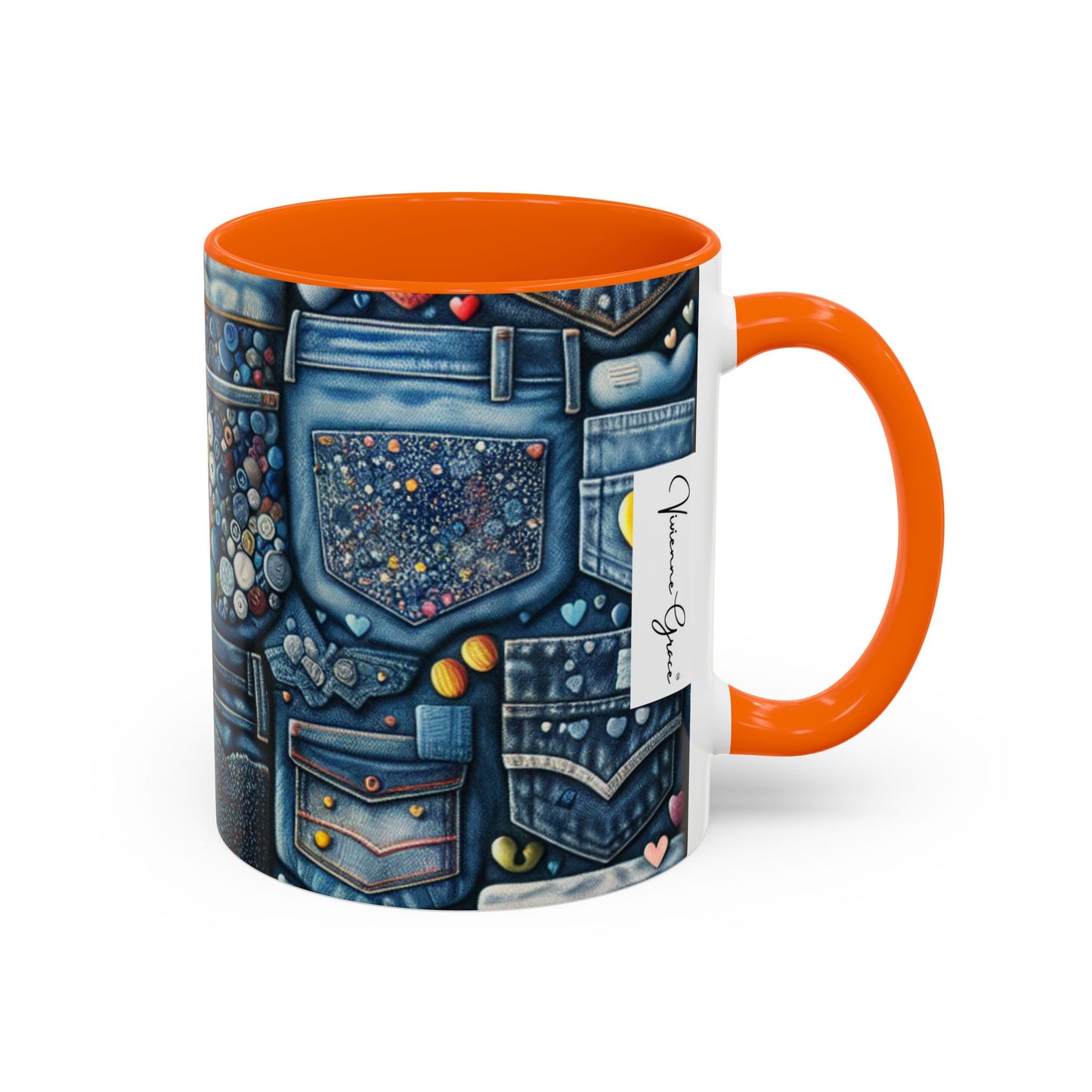 Accent Coffee Mug - BLUE JEANS - Vivienne Grace