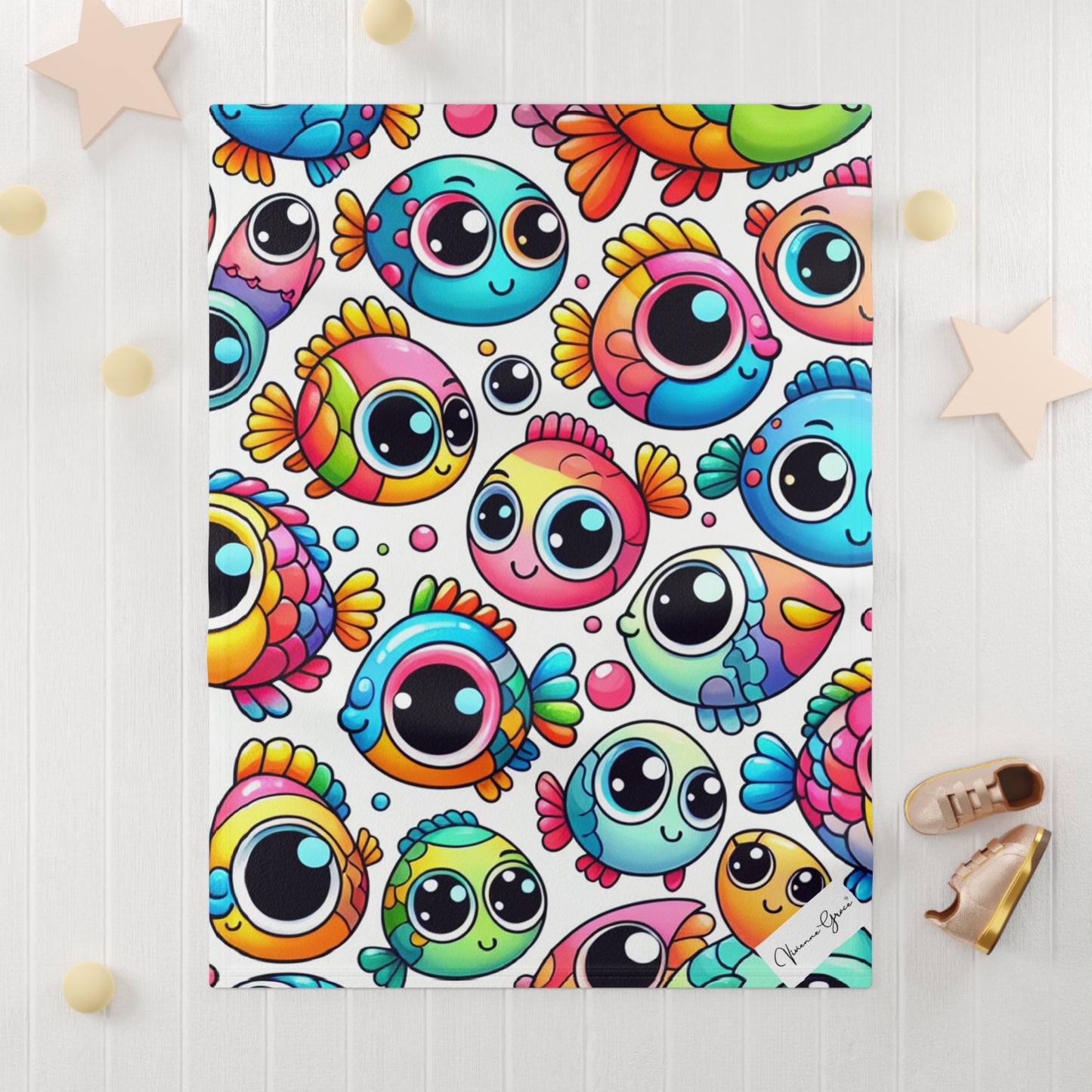 Soft Fleece Baby Blanket - BIG FISHIES