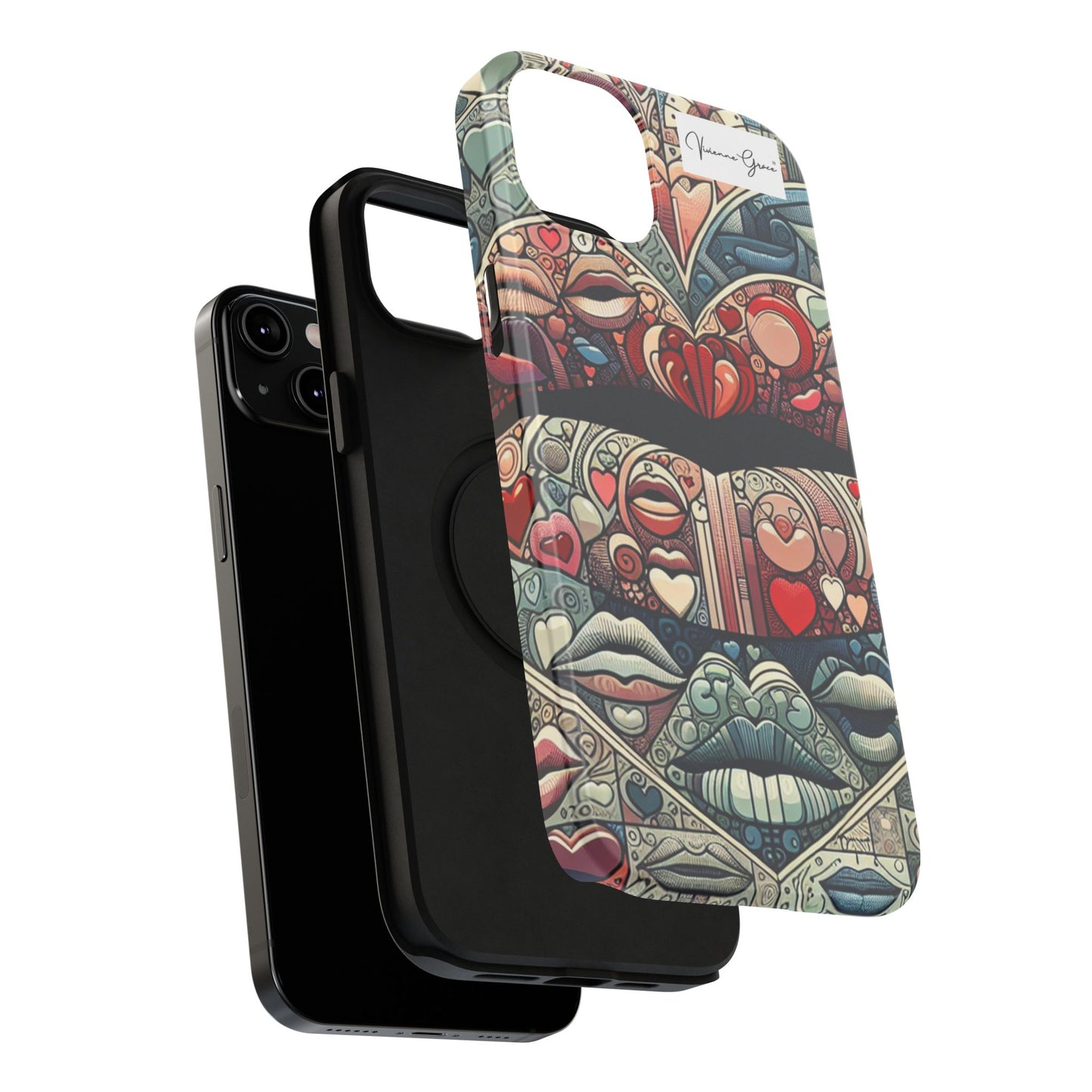 IPhone - Impact-Resistant Cases - BLUE LIPS - Vivienne Grace
