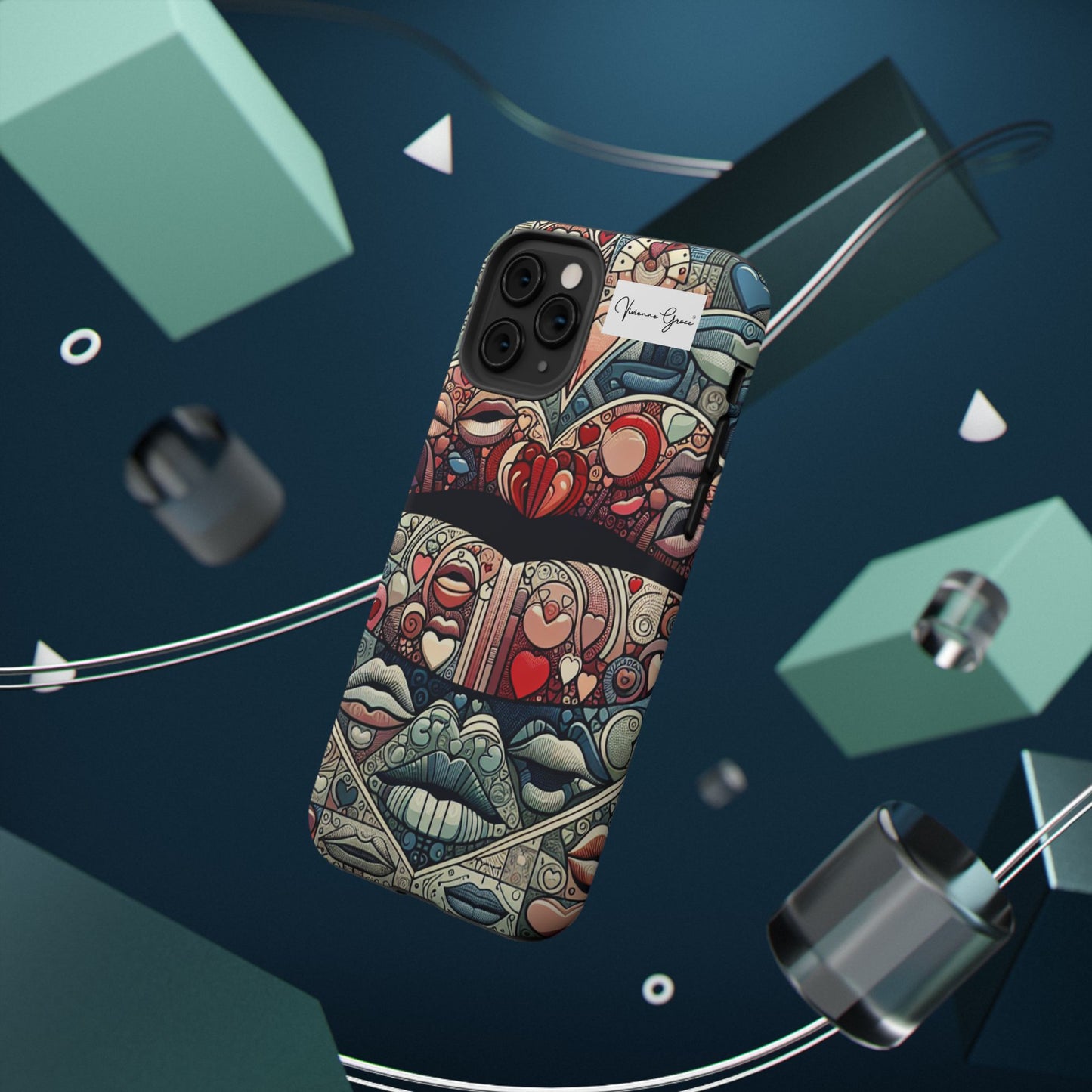 IPhone - Impact-Resistant Cases - BLUE LIPS - Vivienne Grace