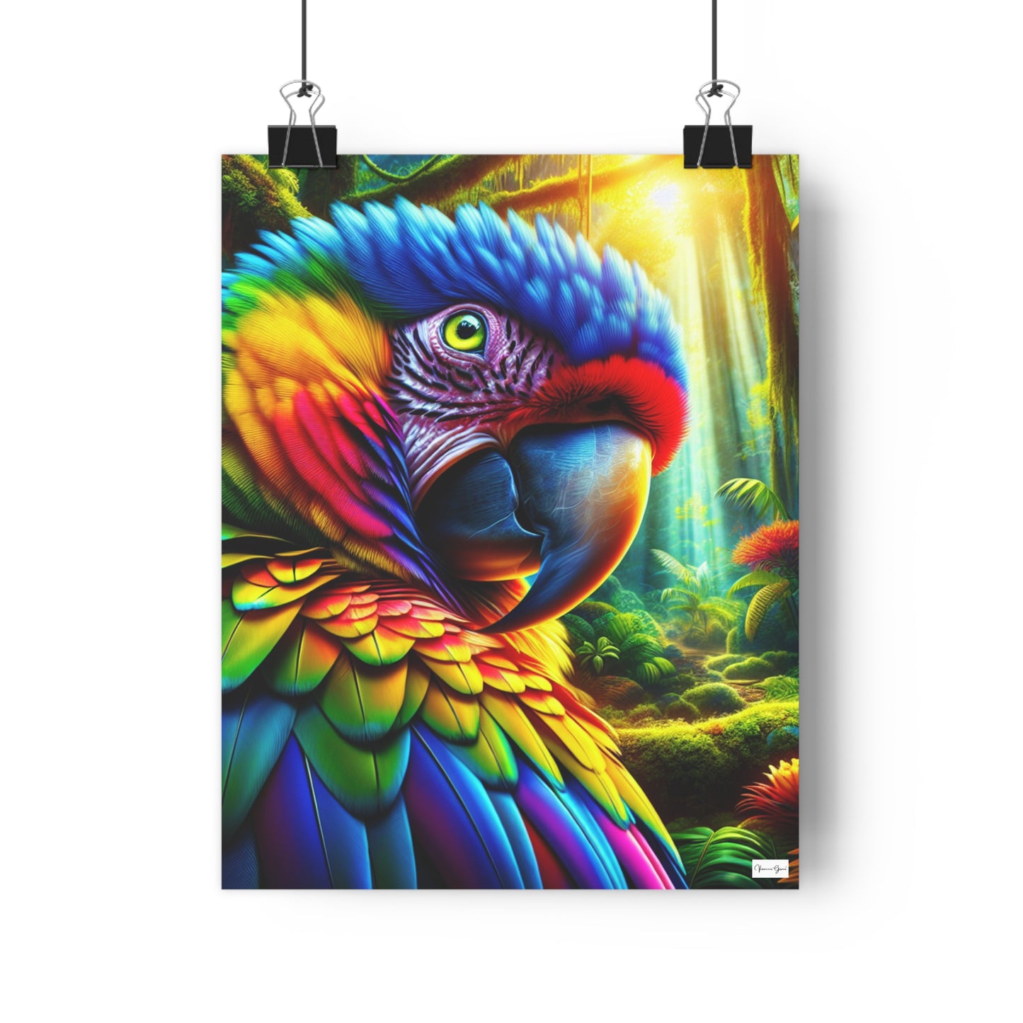 Giclée Art Print - BRIGHT PARROT - Vivienne Grace