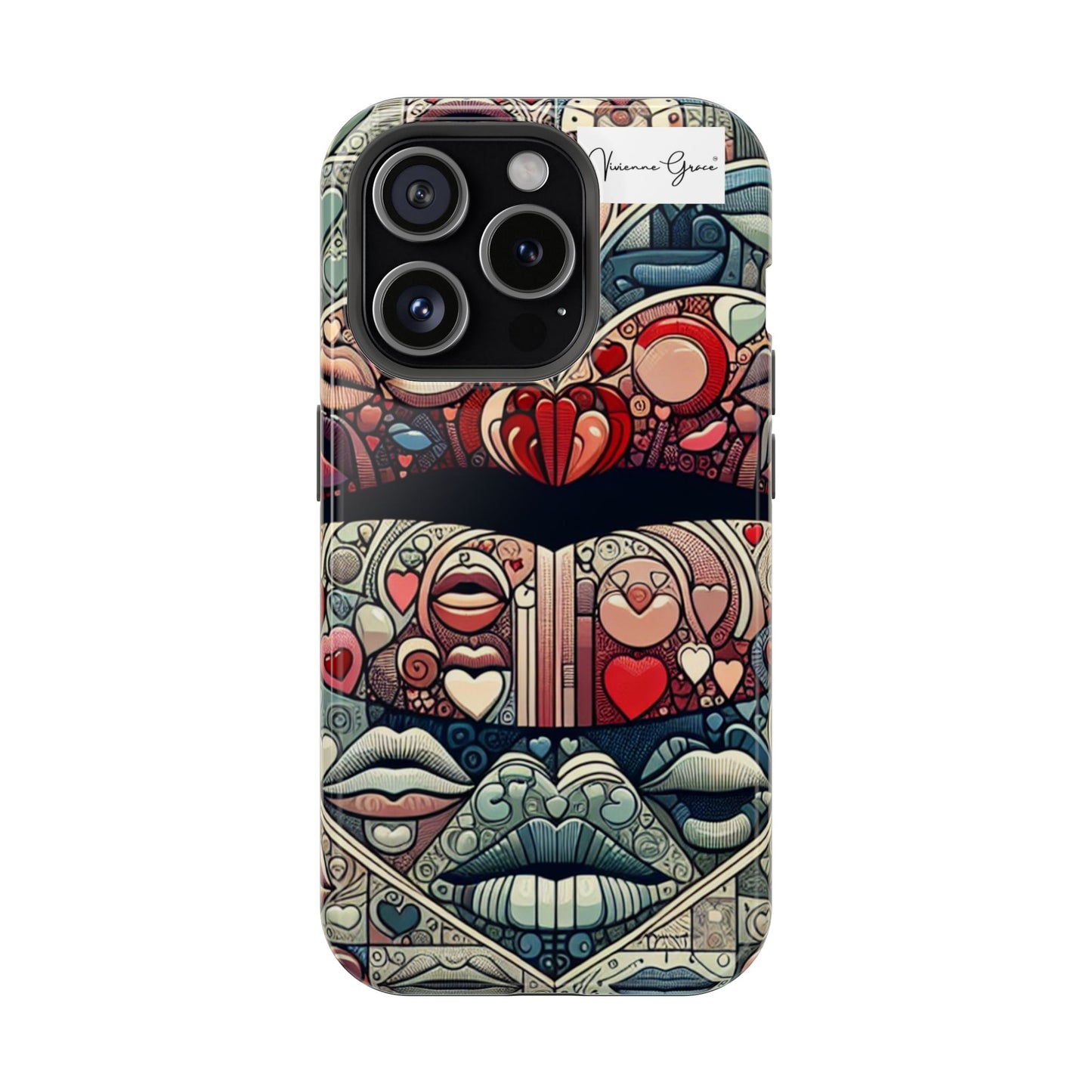 IPhone - Impact-Resistant Cases - BLUE LIPS - Vivienne Grace