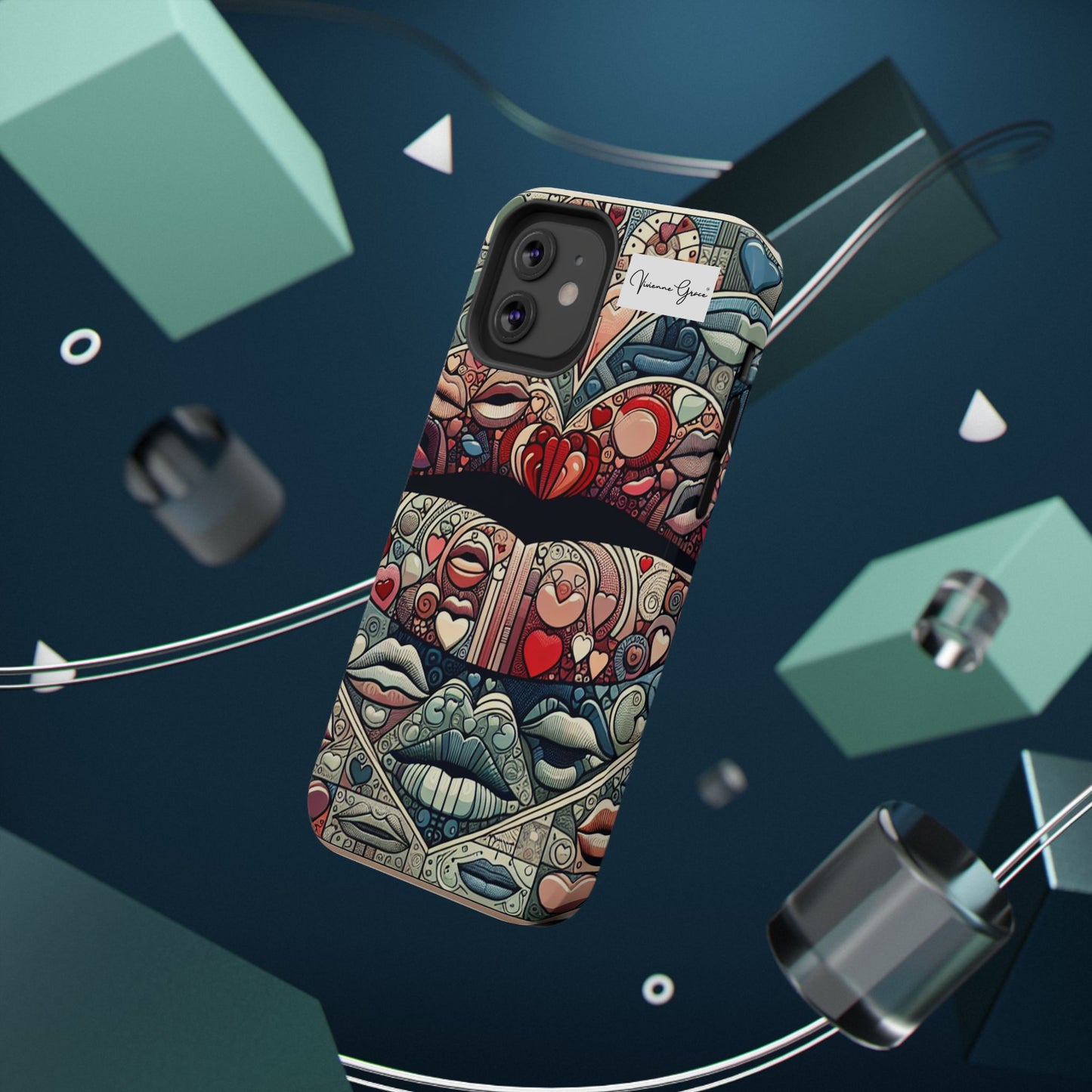 IPhone - Impact-Resistant Cases - BLUE LIPS - Vivienne Grace