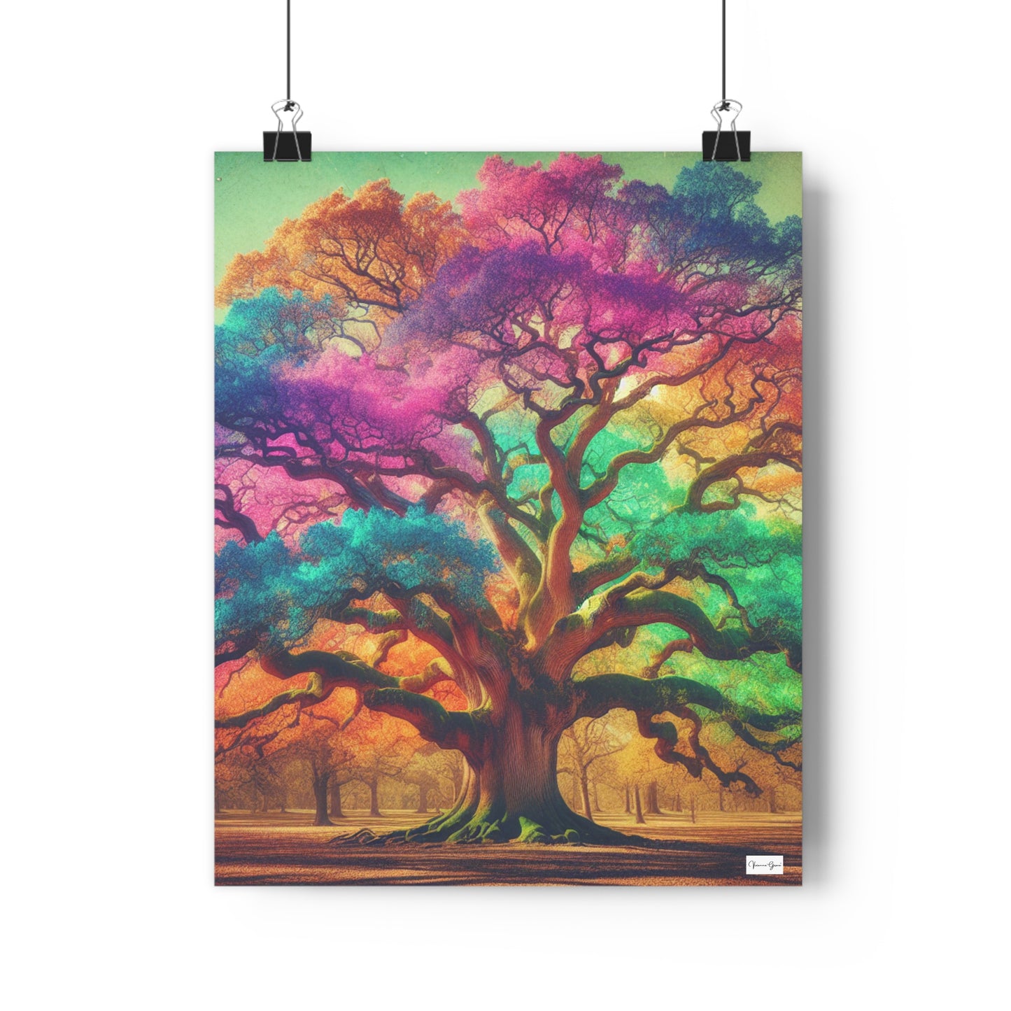 Giclée Art Print - Colorful Oak - Vivienne Grace