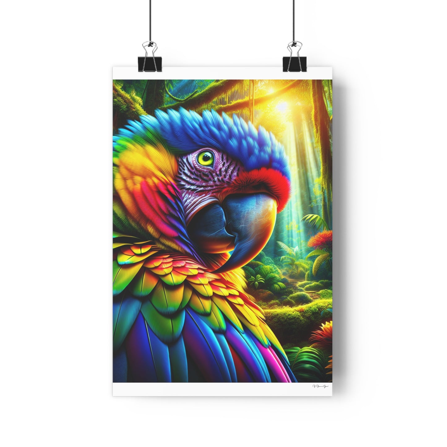 Giclée Art Print - BRIGHT PARROT - Vivienne Grace