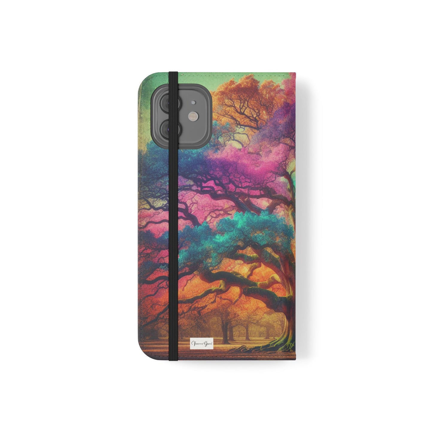 IPhone - Flip Case - COLORFUL OAK - Vivienne Grace