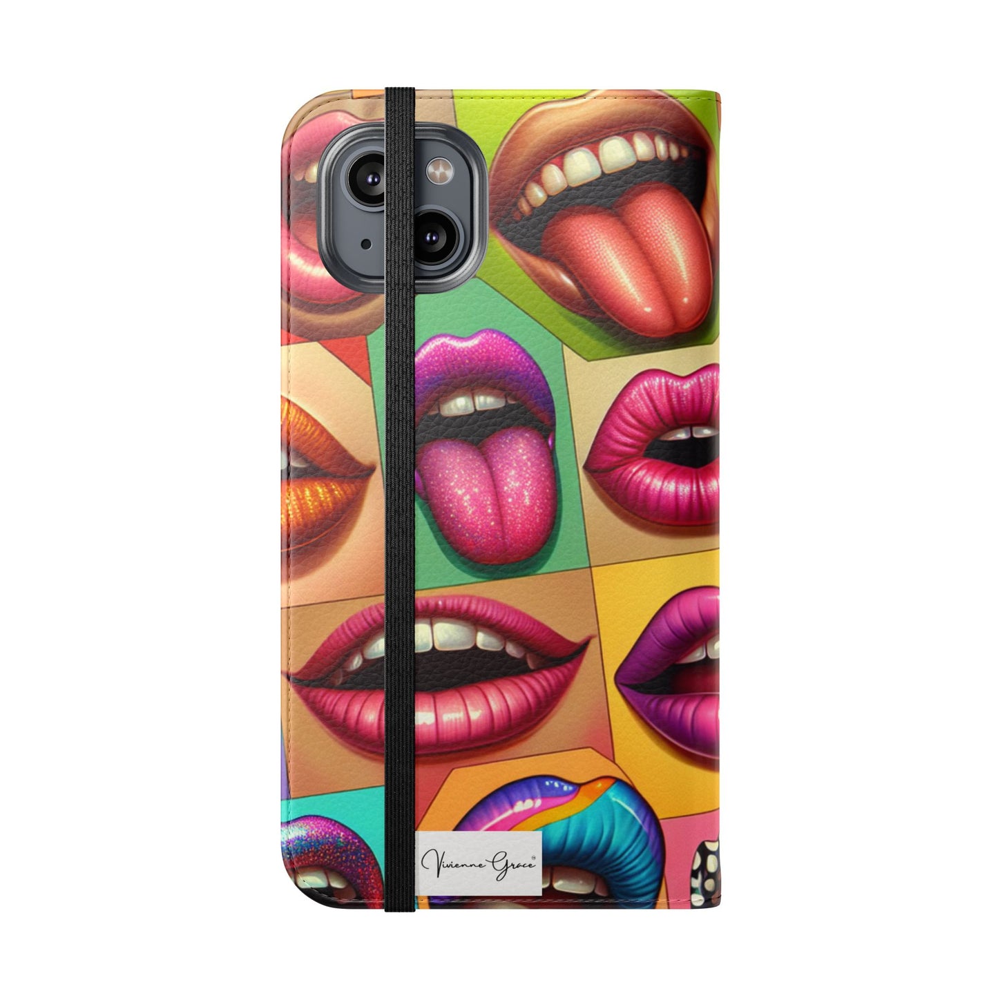 IPhone - Flip Case - LIPS - Vivienne Grace