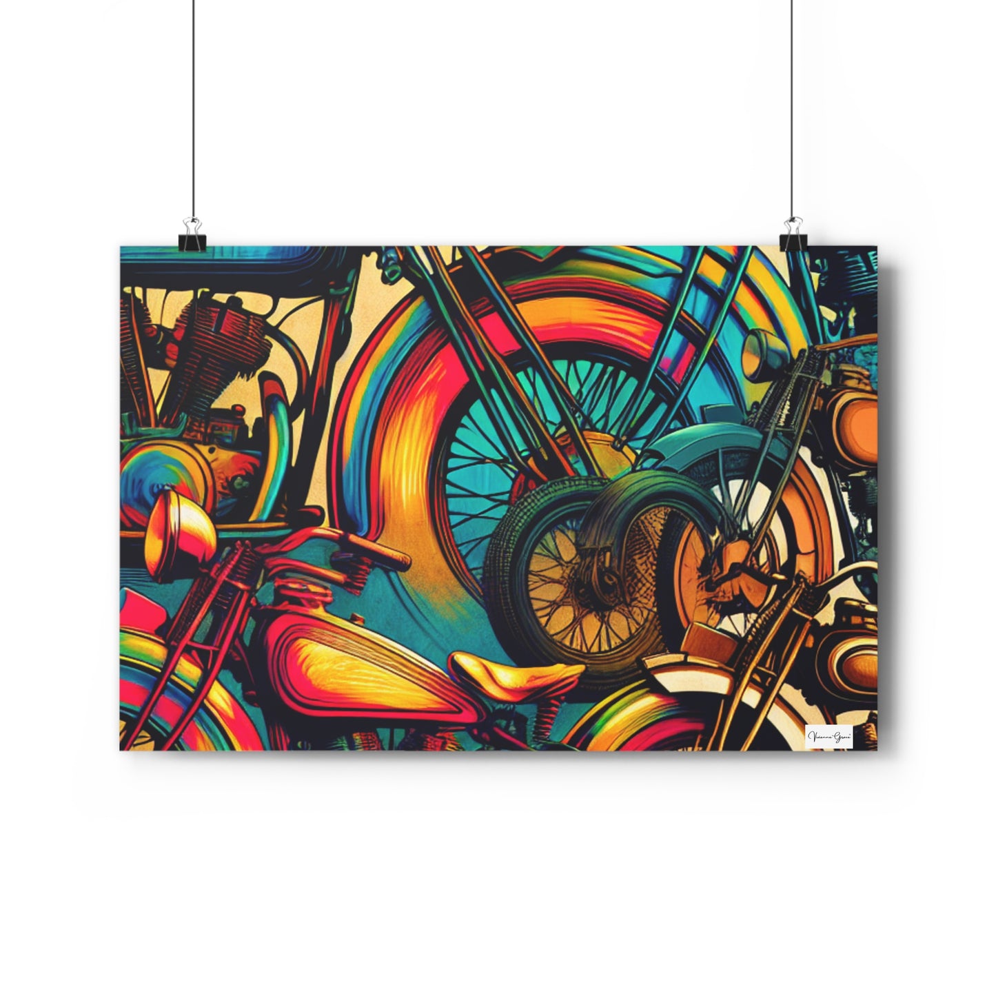 Giclée Art Print - Motorcycles - Vivienne Grace