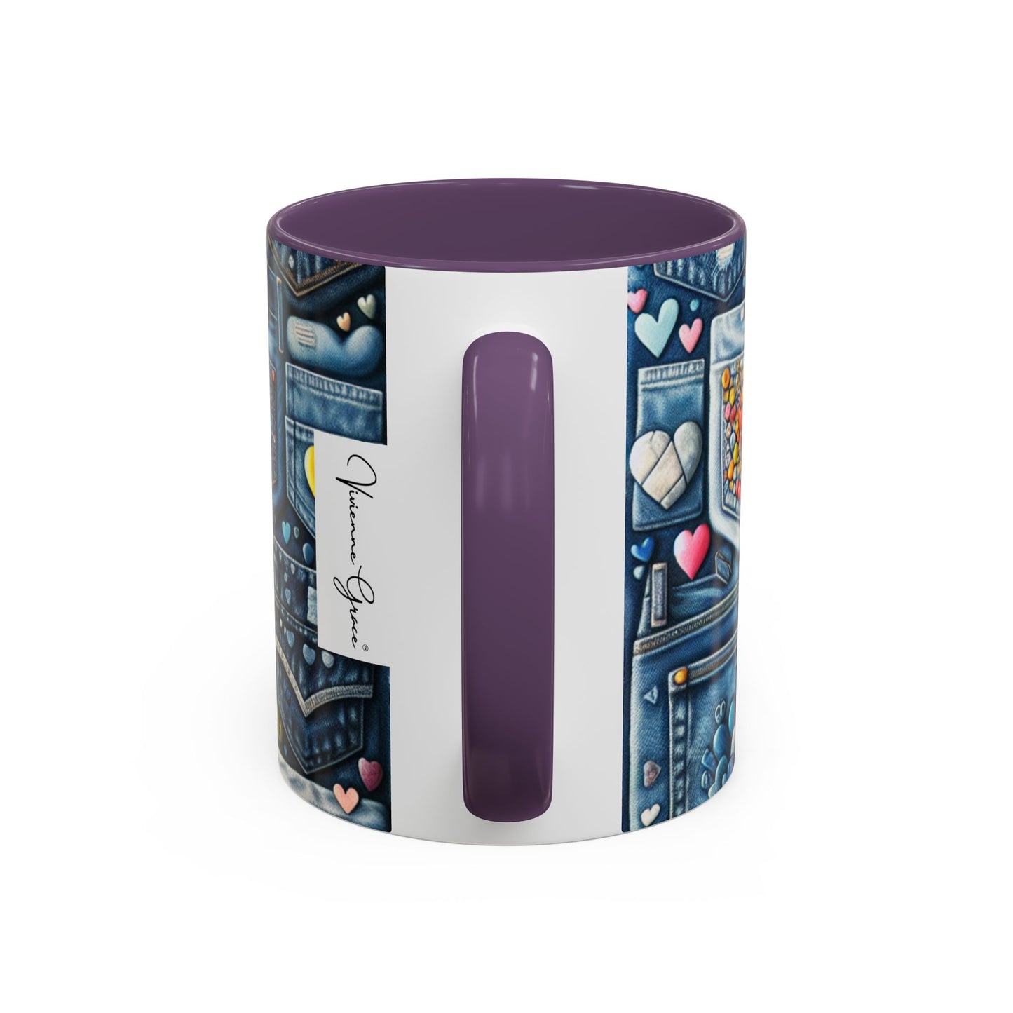 Accent Coffee Mug - BLUE JEANS - Vivienne Grace