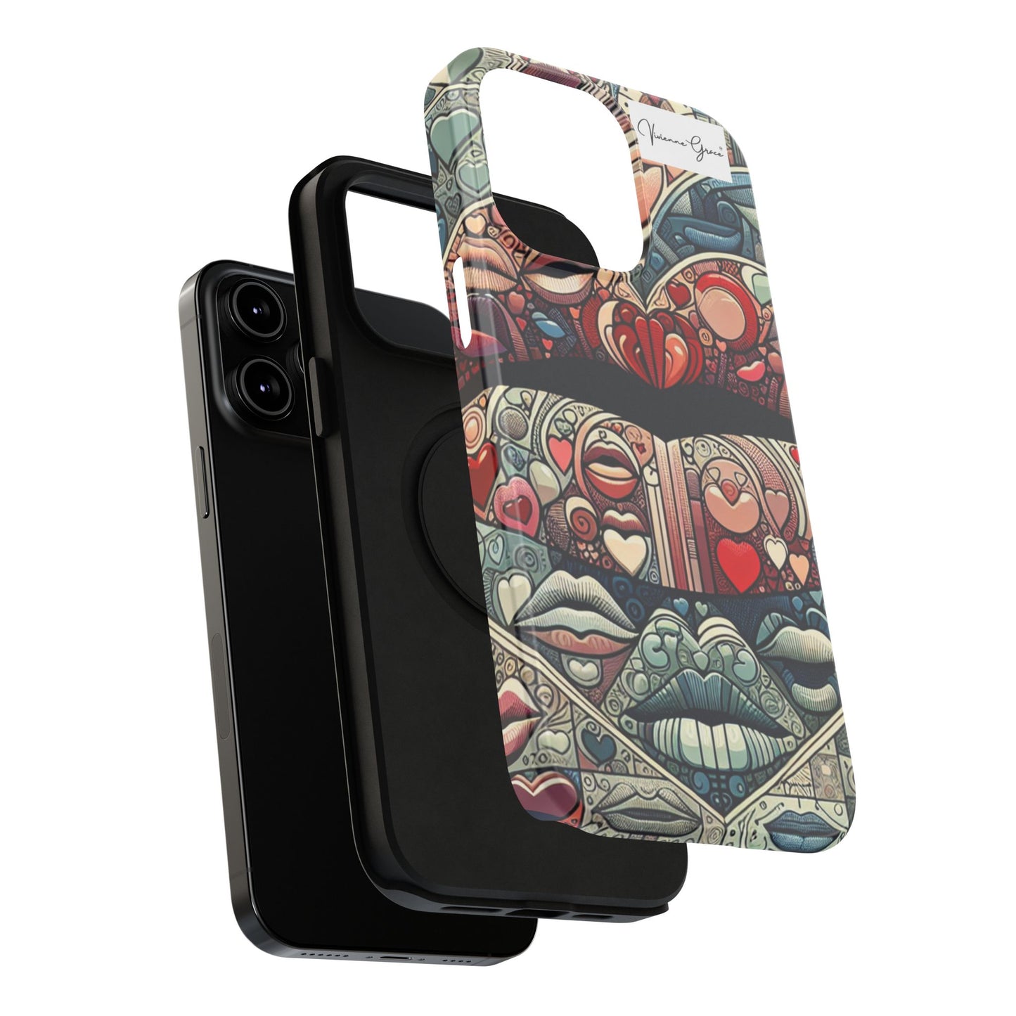 IPhone - Impact-Resistant Cases - BLUE LIPS - Vivienne Grace