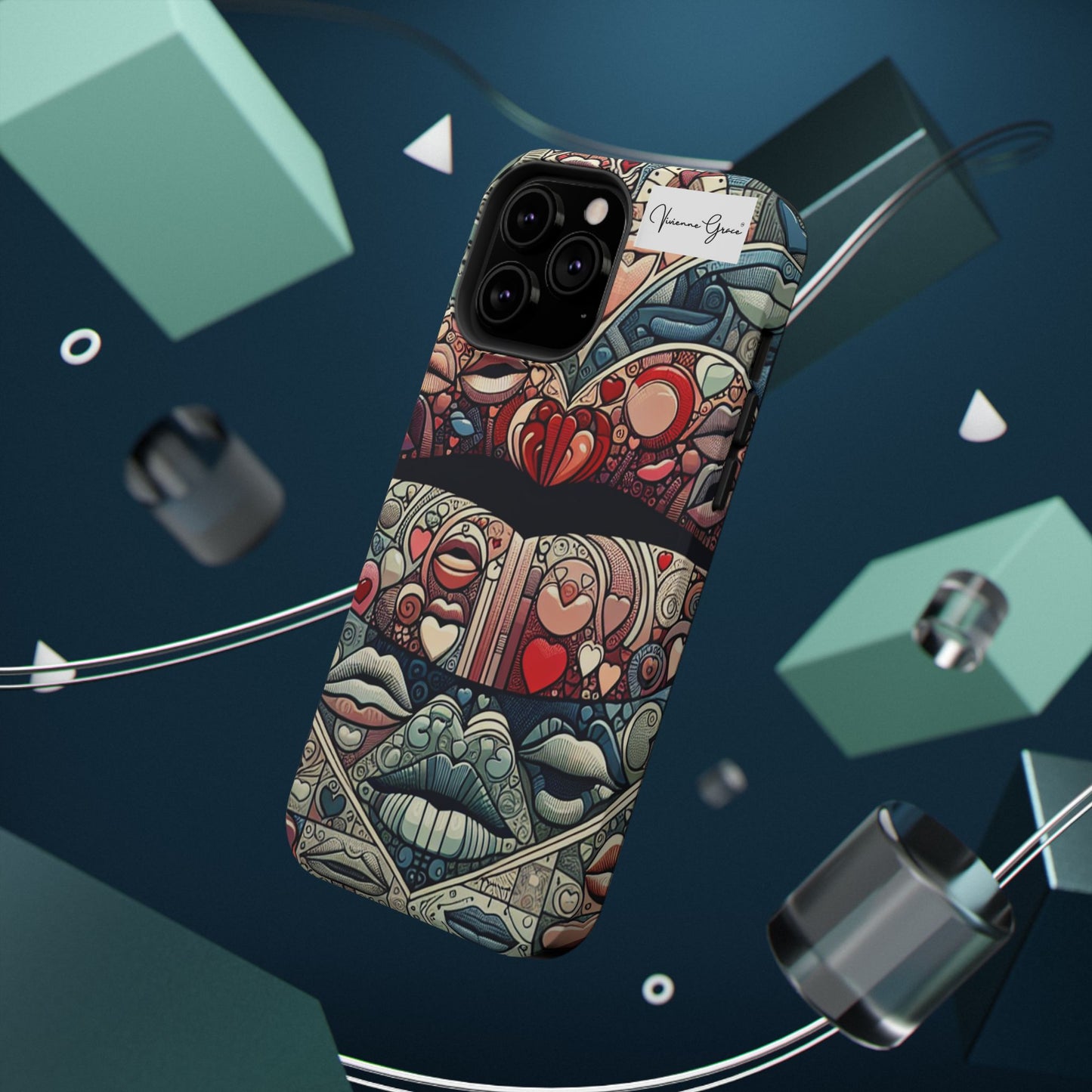 IPhone - Impact-Resistant Cases - BLUE LIPS - Vivienne Grace