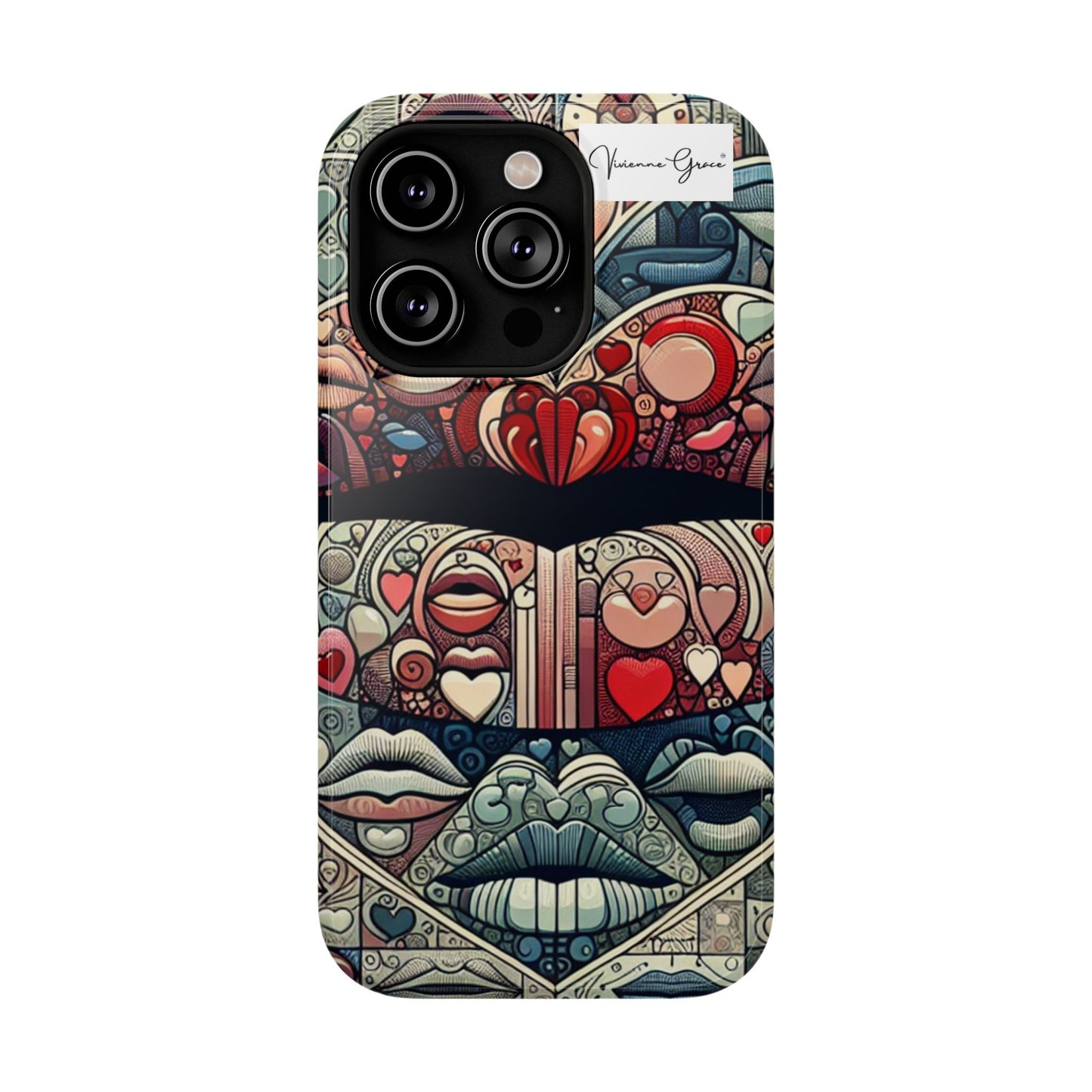 IPhone - Impact-Resistant Cases - BLUE LIPS - Vivienne Grace