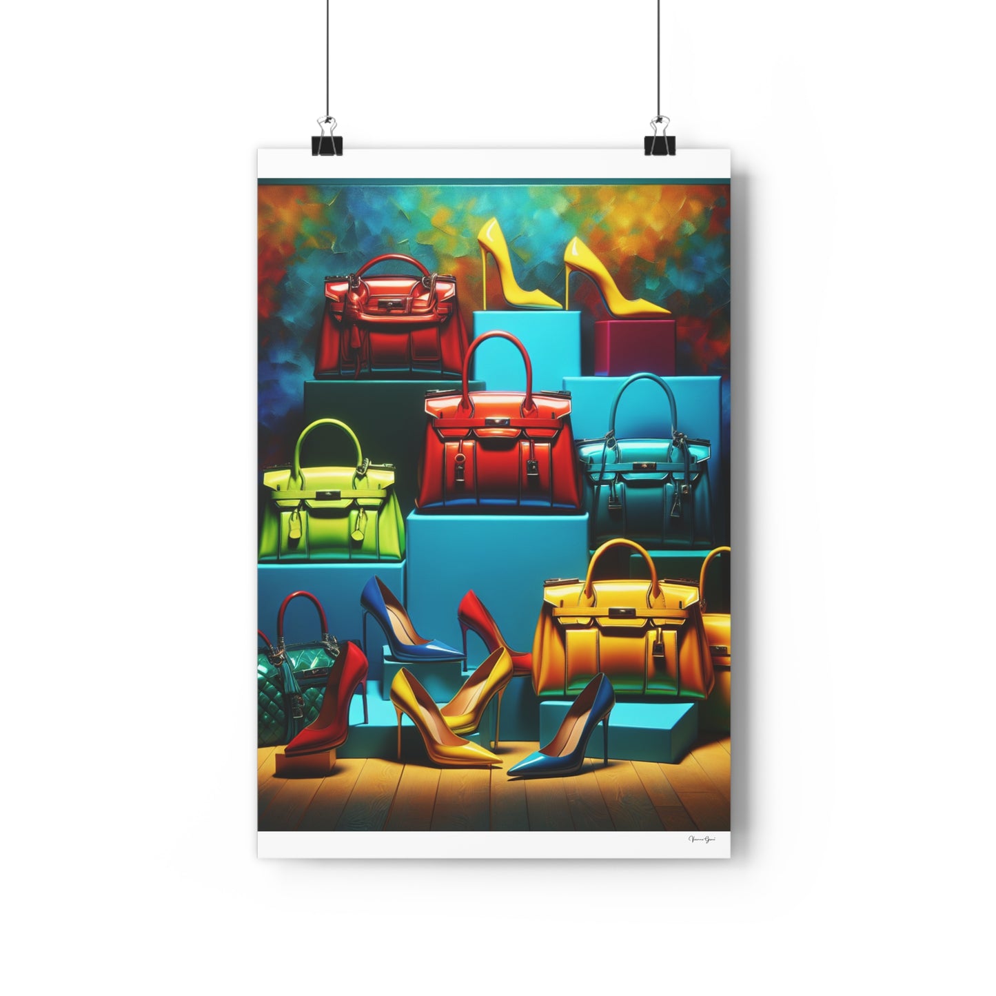 Giclée Art Print - Handbags/Stilettos - Vivienne Grace