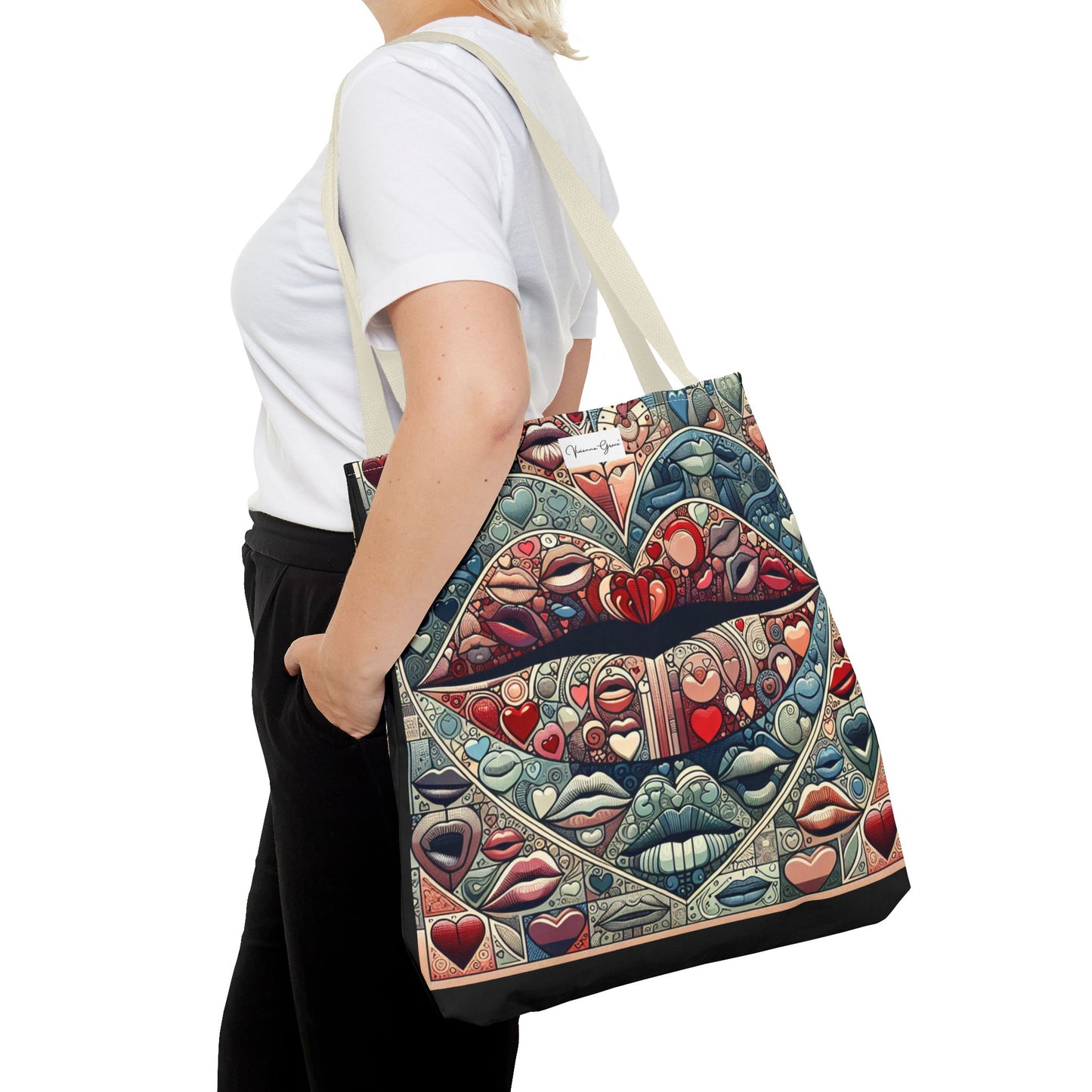 Tote Bag - BLUE LIPS - Vivienne Grace