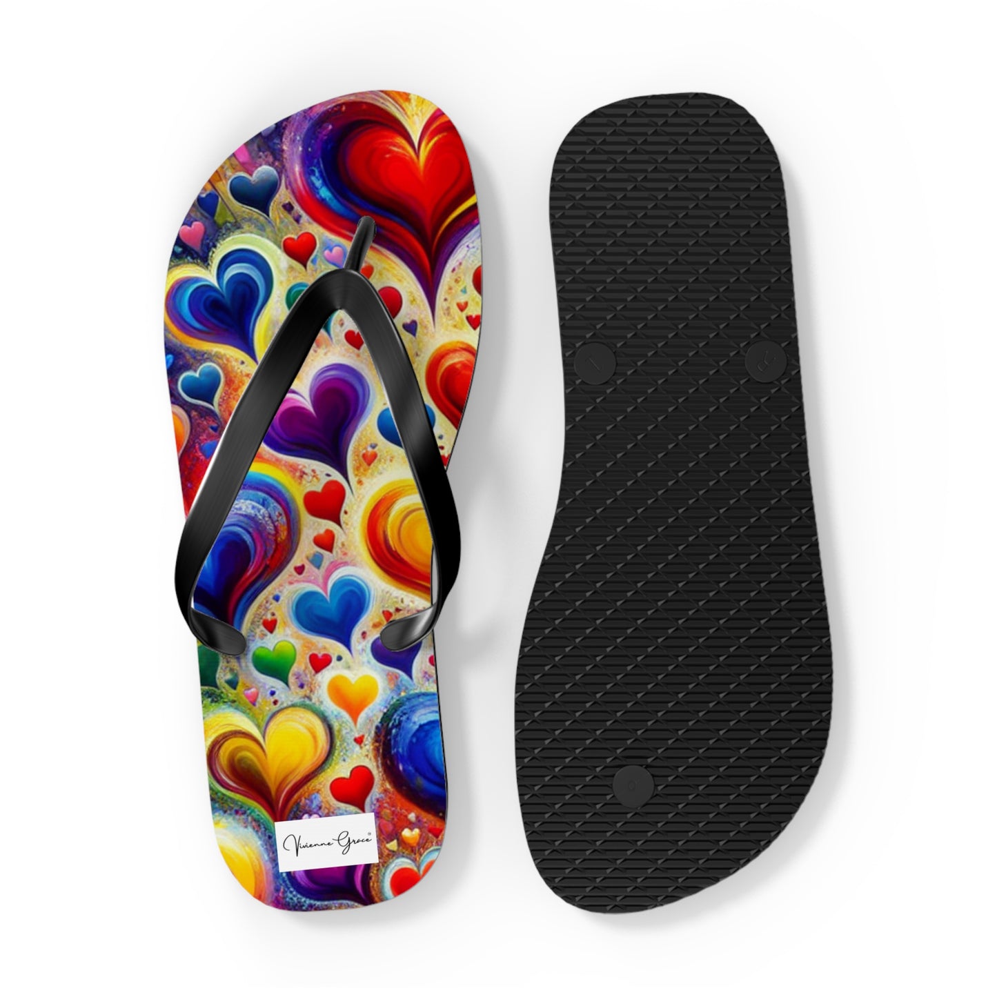 Flip Flops - BIG HEARTS - Vivienne Grace