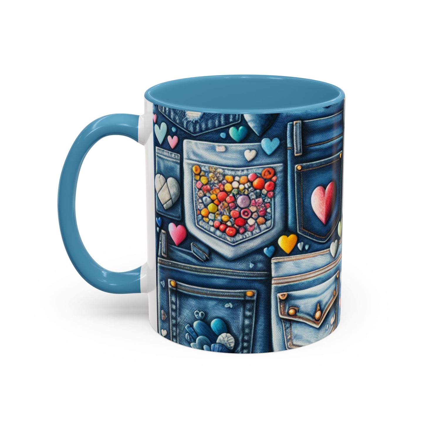 Accent Coffee Mug - BLUE JEANS - Vivienne Grace