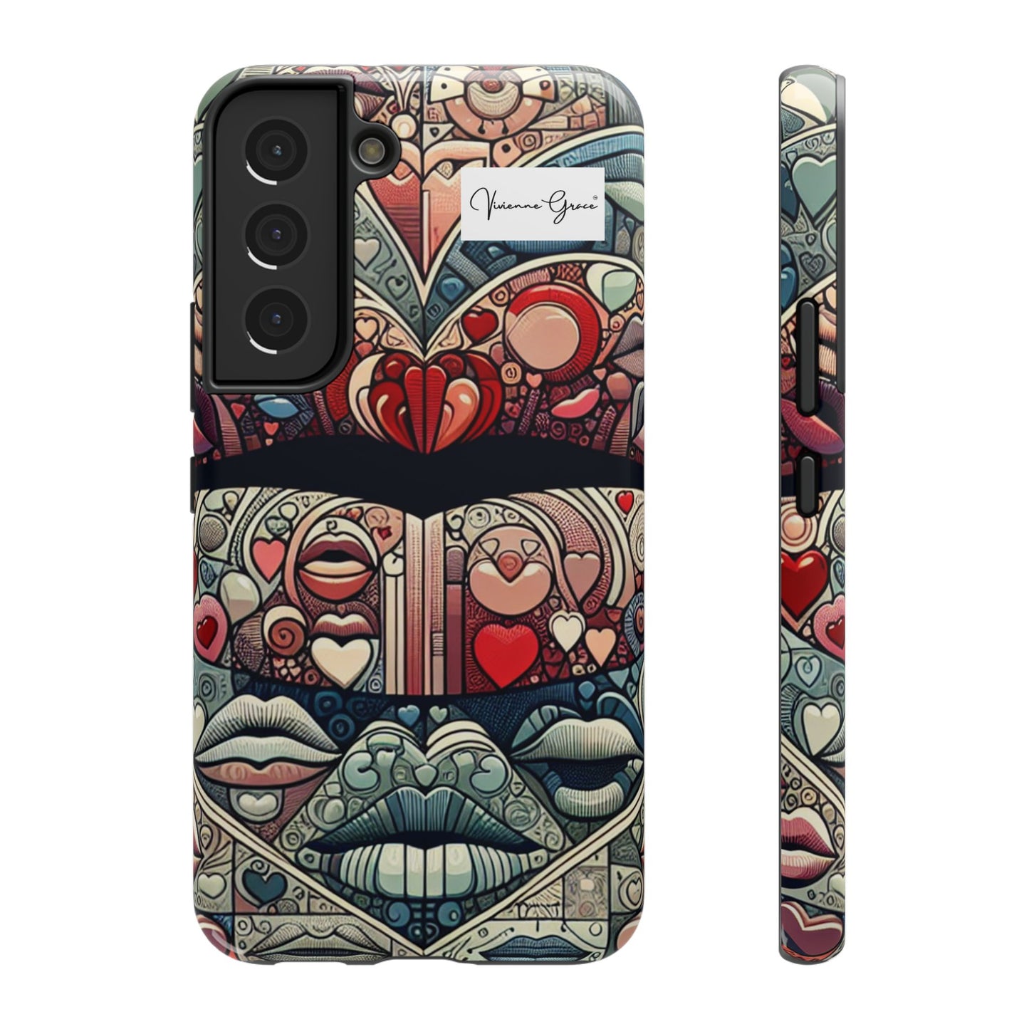 Samsung Galaxy - Impact-Resistant Case - BLUE LIPS - Vivienne Grace