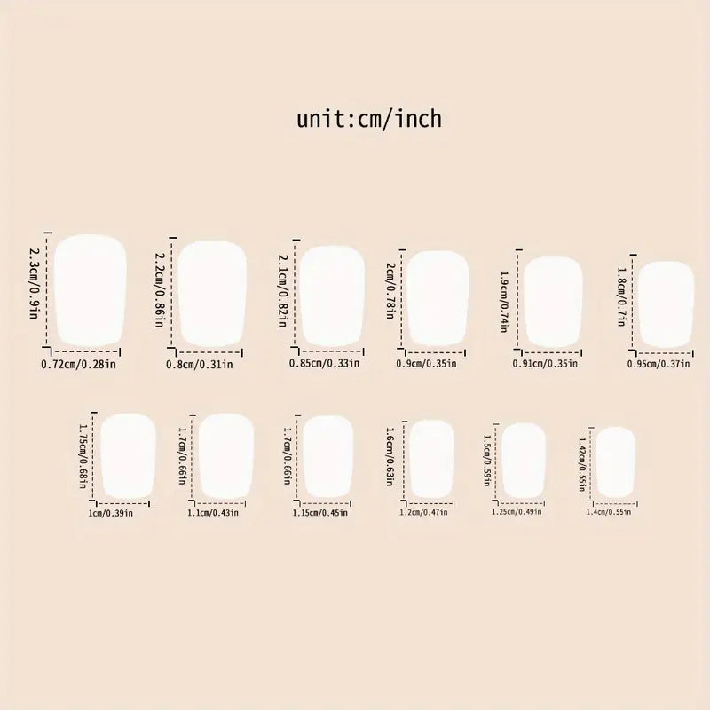 24 Piece Press-On Nail Set - Gorgeous Floral