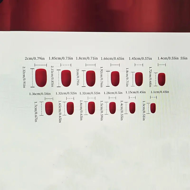 24 Piece Press-On Nail Set - Pink Sparkle