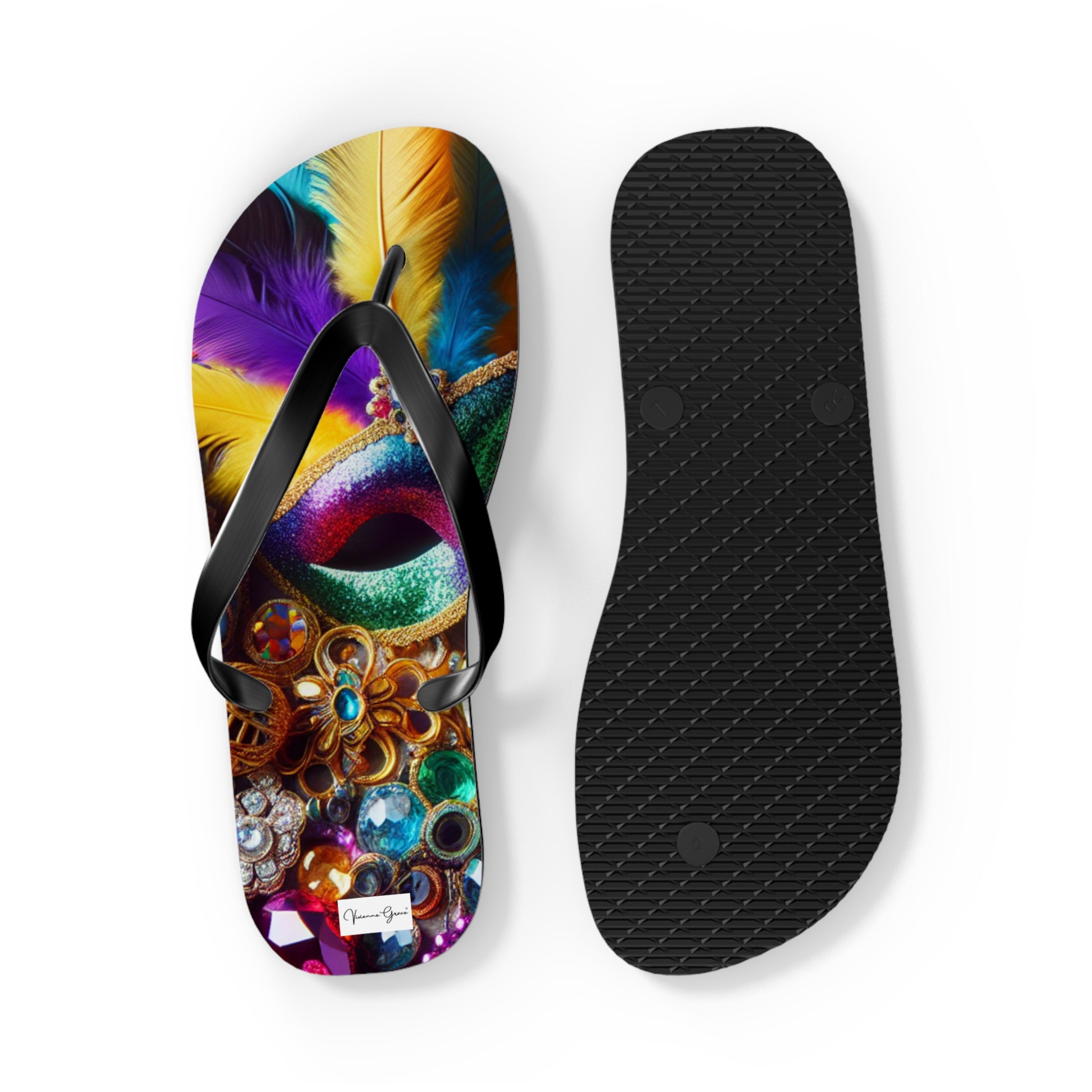 Flip Flops - MARDI GRAS - Vivienne Grace