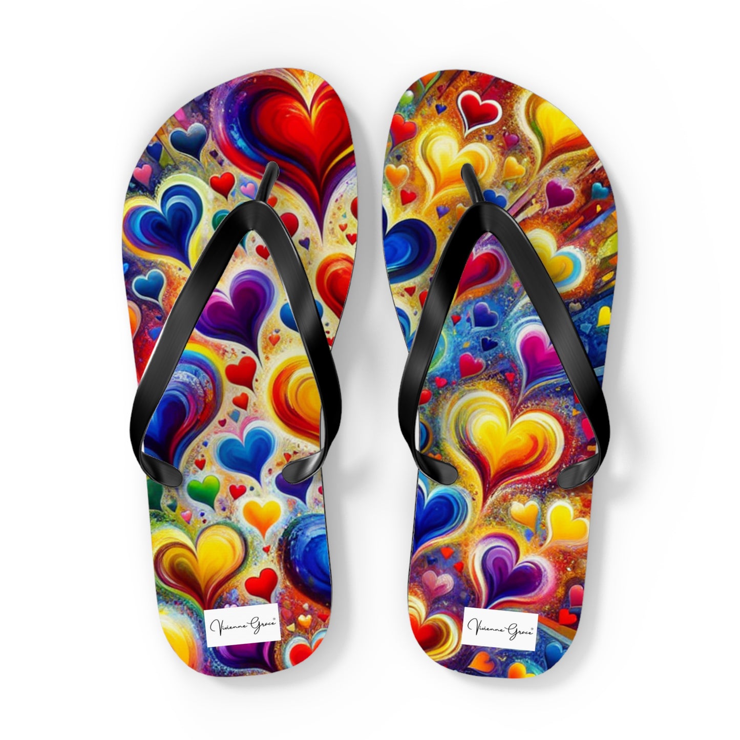 Flip Flops - BIG HEARTS - Vivienne Grace
